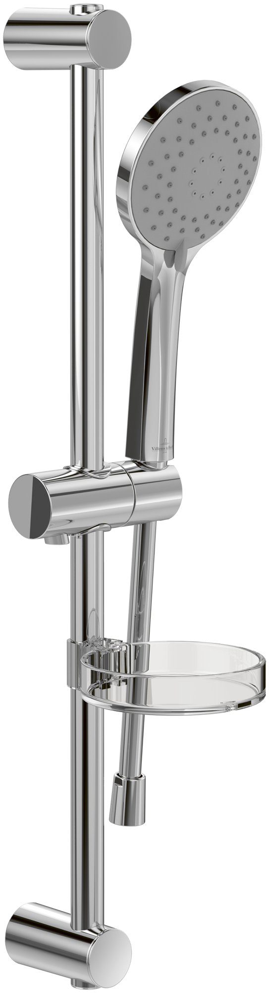 Villeroy & Boch Universal Showers Ensemble de douche avec trois fonctions, pour montage mural, Chrome