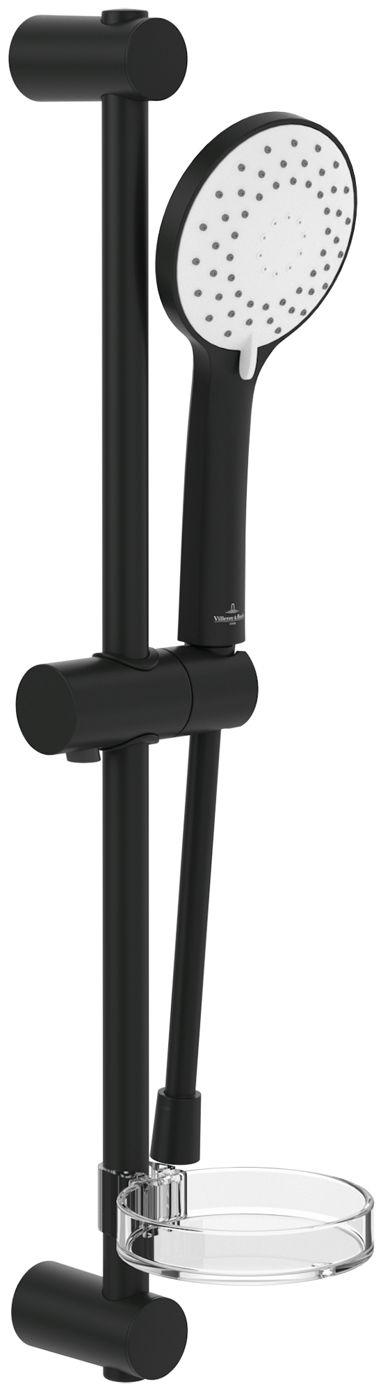 Villeroy & Boch Universal Showers Ensemble de douche avec trois fonctions, pour montage mural, Matt Black