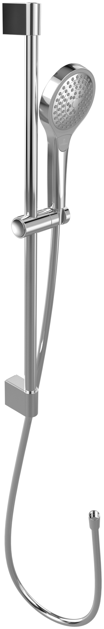 Villeroy & Boch Verve Showers Ensemble de douche avec trois fonctions, pour montage mural, Chrome