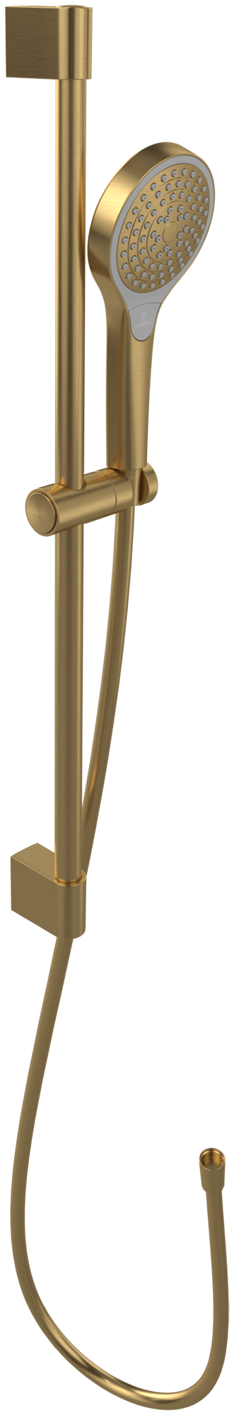 Villeroy & Boch Verve Showers Ensemble de douche avec trois fonctions, pour montage mural, Brushed Gold