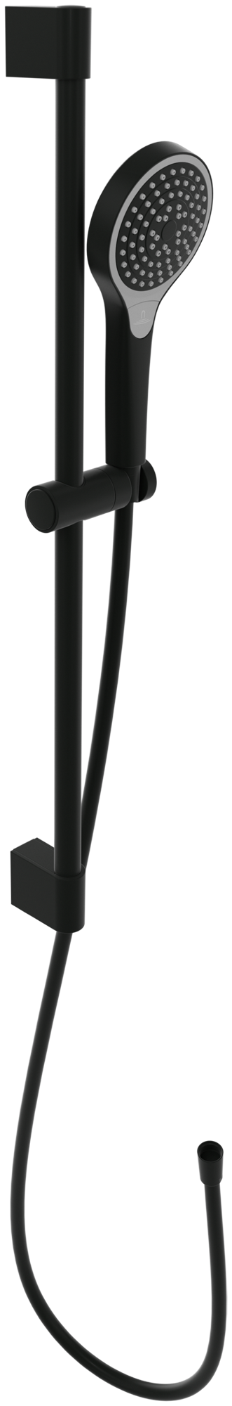 Villeroy & Boch Verve Showers Ensemble de douche avec trois fonctions, pour montage mural, Matt Black