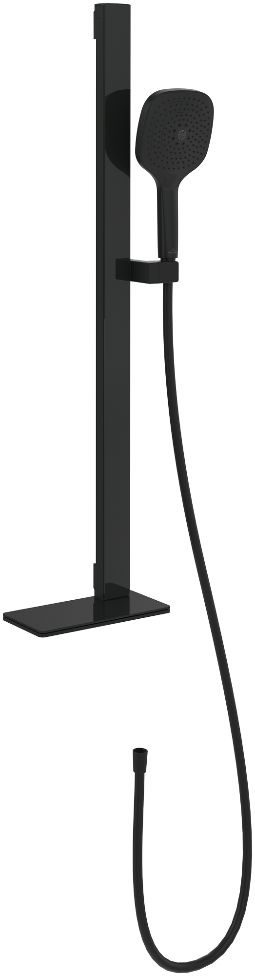 Villeroy & Boch Infinity Showers Duschgarnitur, für Wandmontage, Matt Black