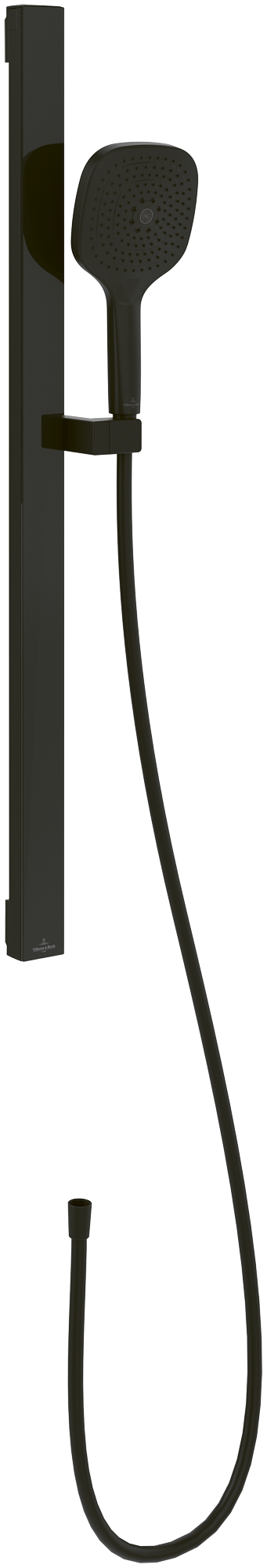 Villeroy & Boch Infinity Showers Duschgarnitur, für Wandmontage, Matt Black
