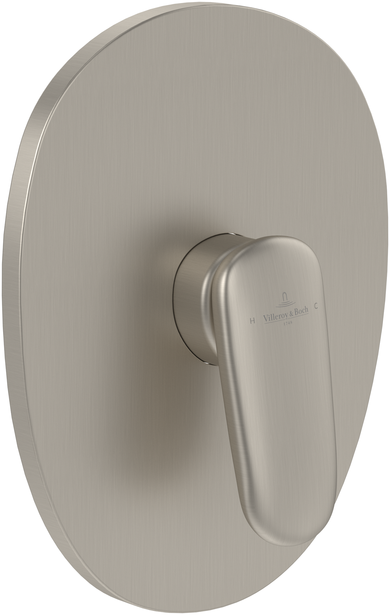 Villeroy & Boch Antao Concealed single-lever bath / shower mixer , Brushed Nickel Matt
