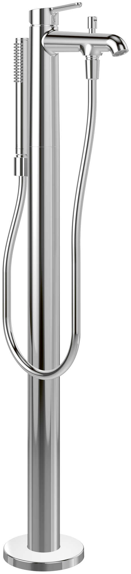 Villeroy & Boch Skyla Wall-mounted single-lever bath & shower mixer with shower set, Chrome