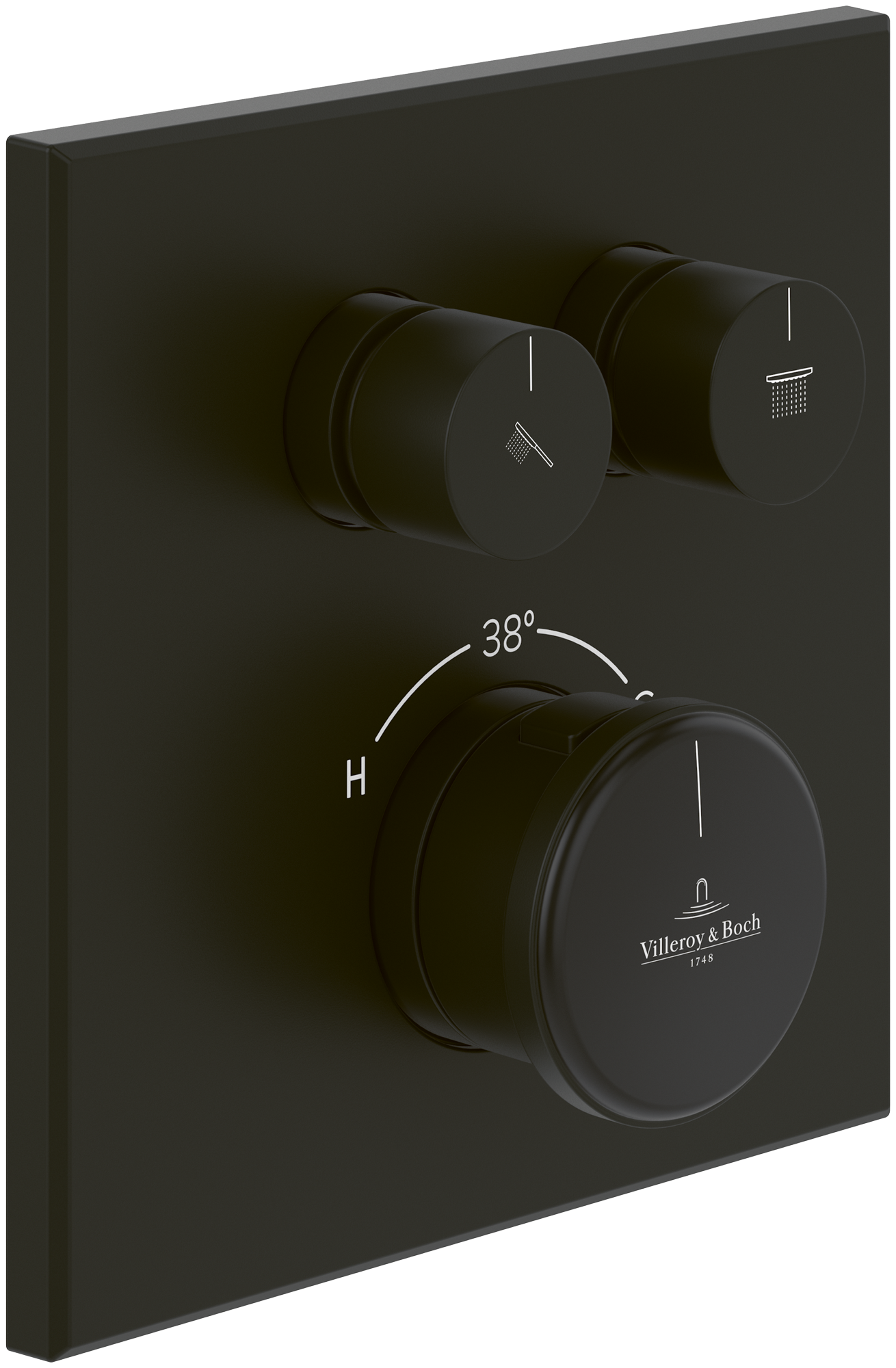 Villeroy & Boch Vea Unterputz-Thermostat mit Zweiwege-Mengenregulierung