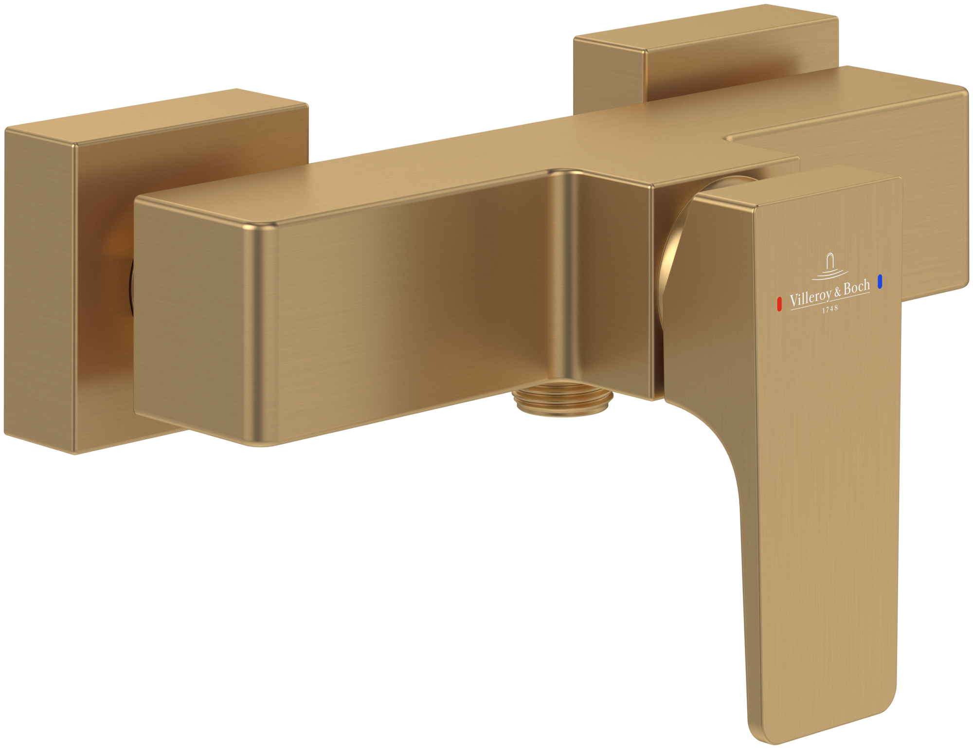 Villeroy & Boch Architectura Square Einhebel-Duscharmatur, Brushed Gold