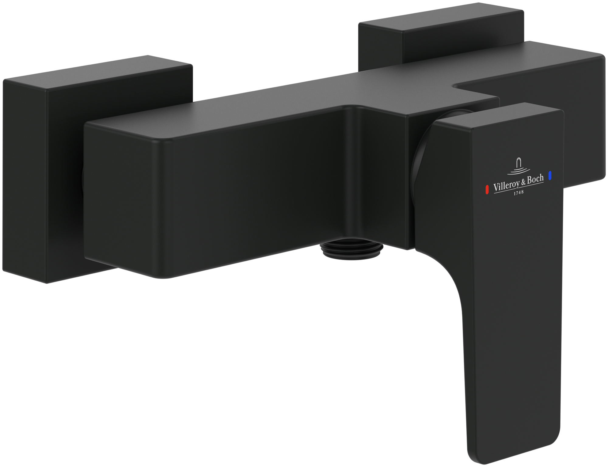 Villeroy & Boch Architectura Square Einhebel-Duscharmatur, Matt Black