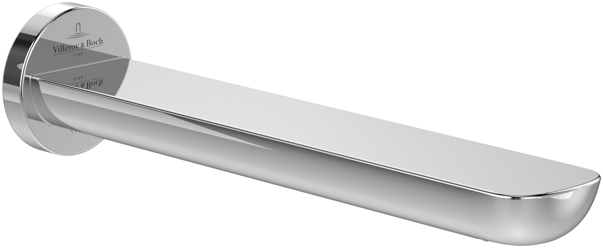 Villeroy & Boch O.novo Bath spout , for wall-mounted, Chrome