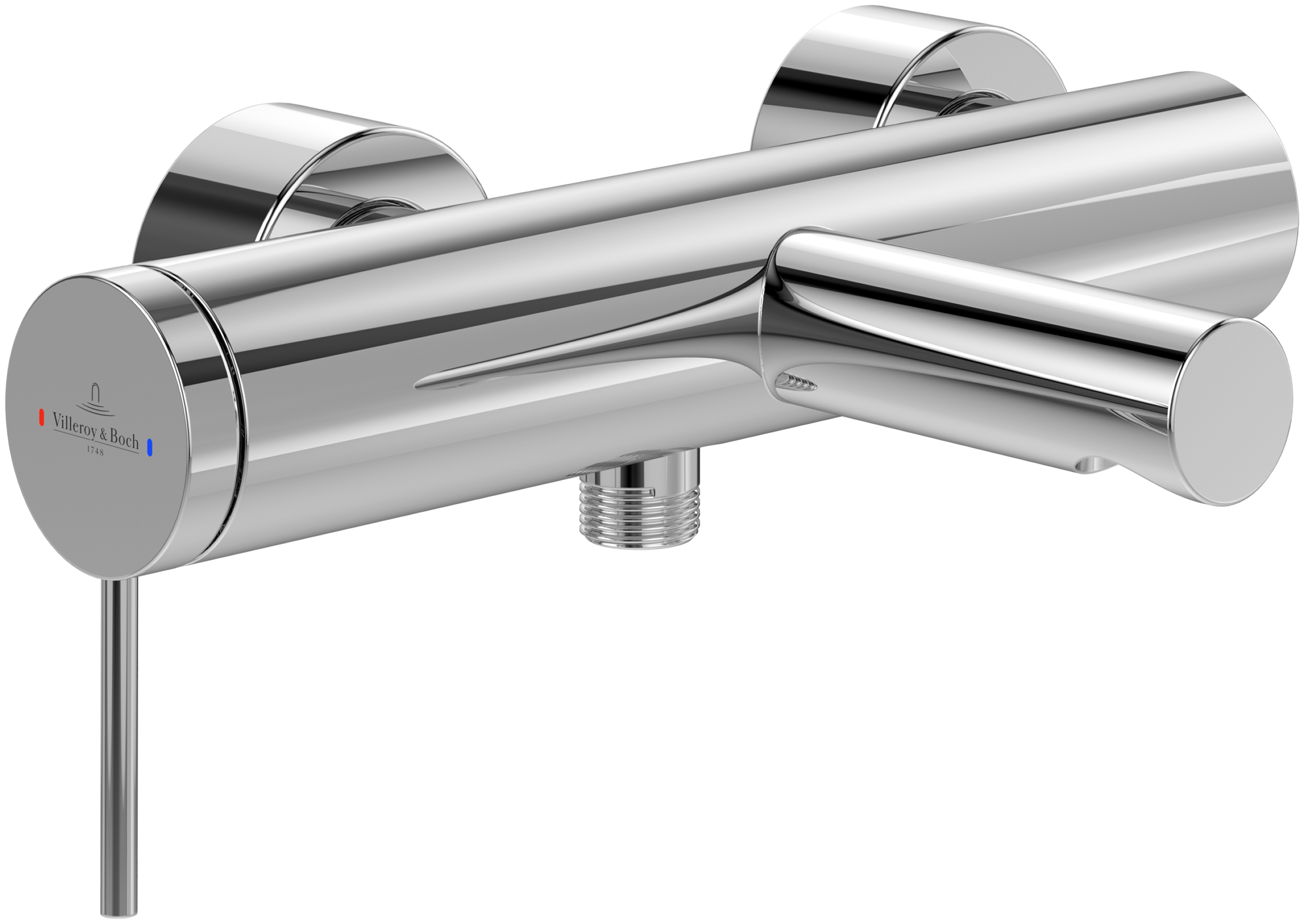 Villeroy & Boch Loop & Friends Single-lever bath & shower mixer, Chrome