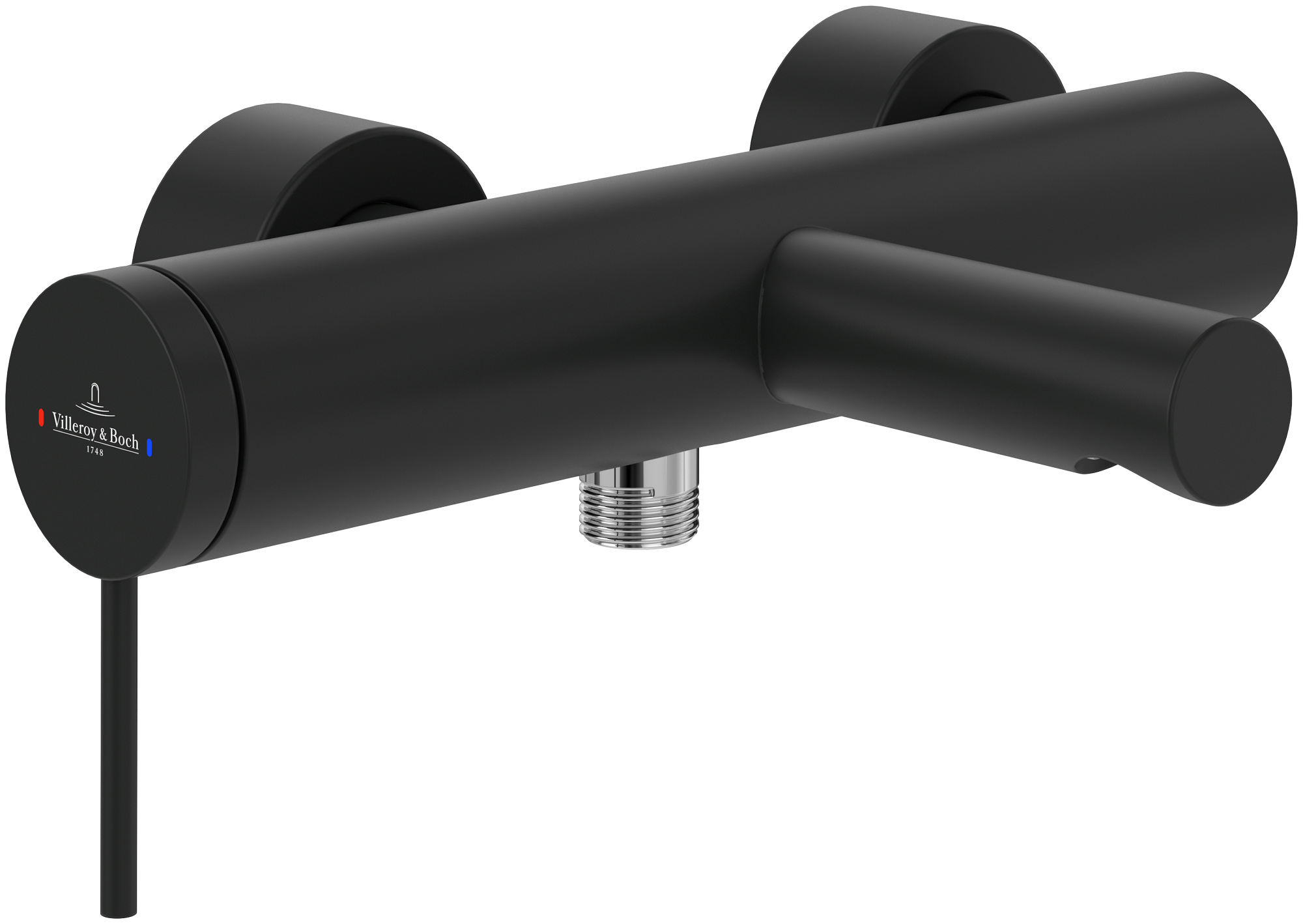 Villeroy & Boch Loop & Friends Single-lever bath & shower mixer, Matt Black