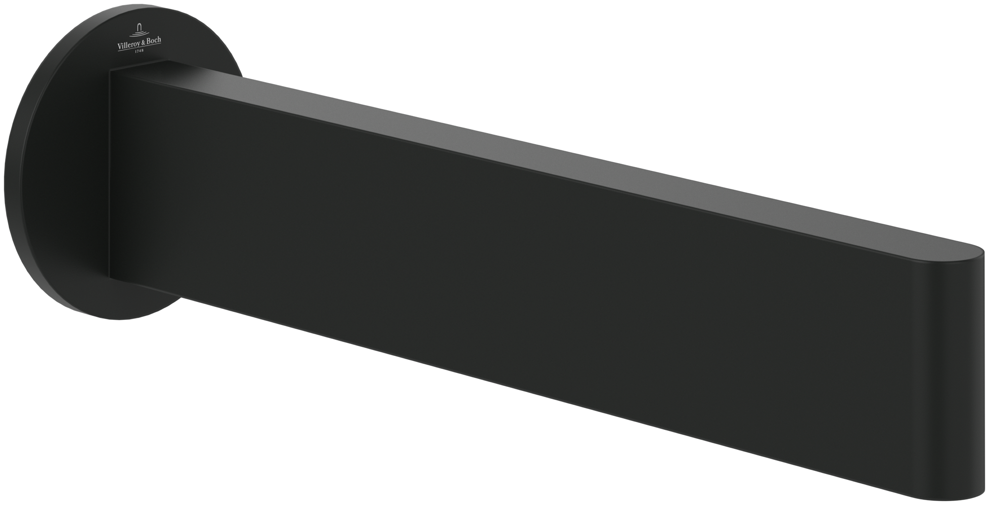 Villeroy & Boch Dawn Bath spout , for wall-mounted, Matt Black