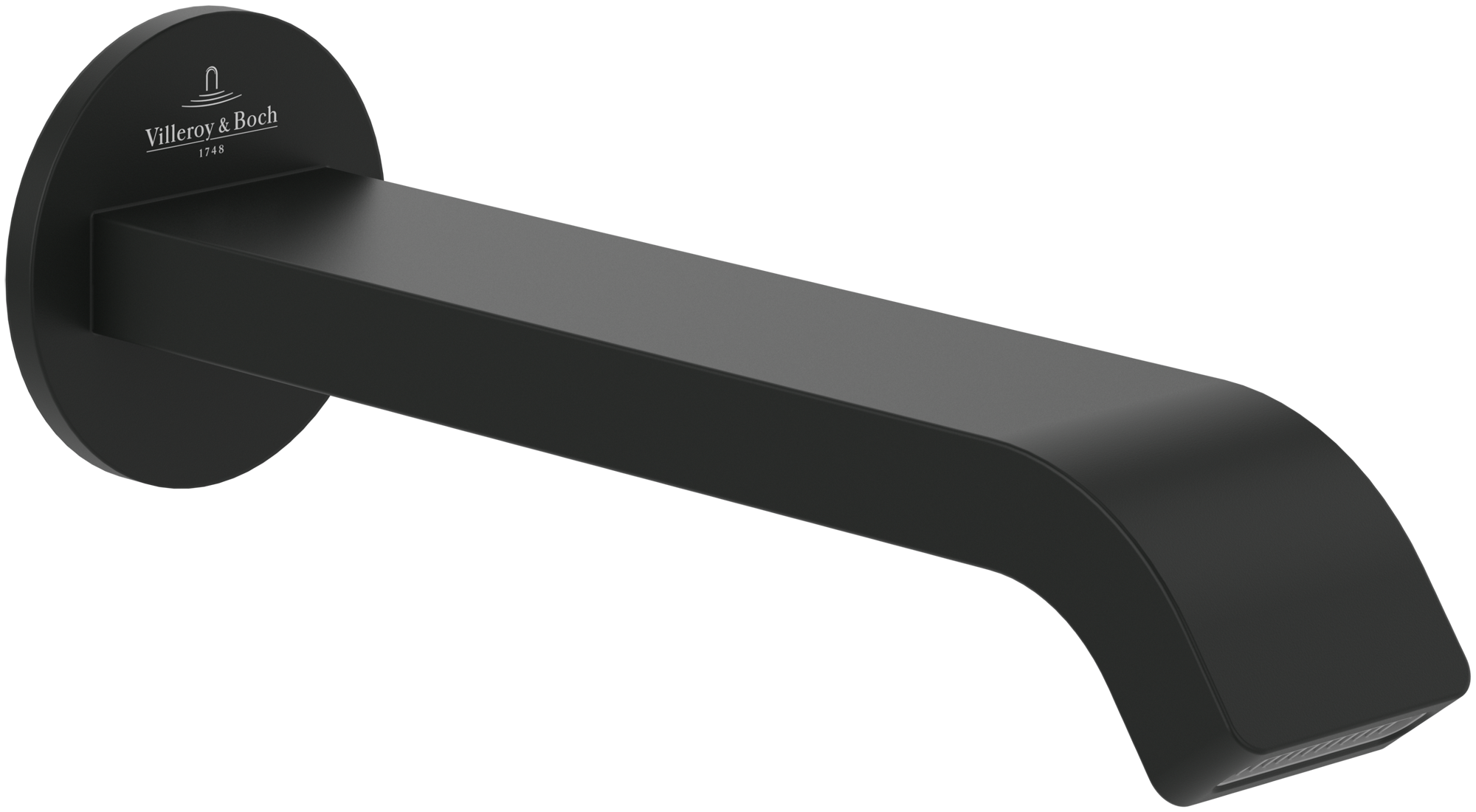 Villeroy & Boch Dawn Bath spout , for wall-mounted, Matt Black