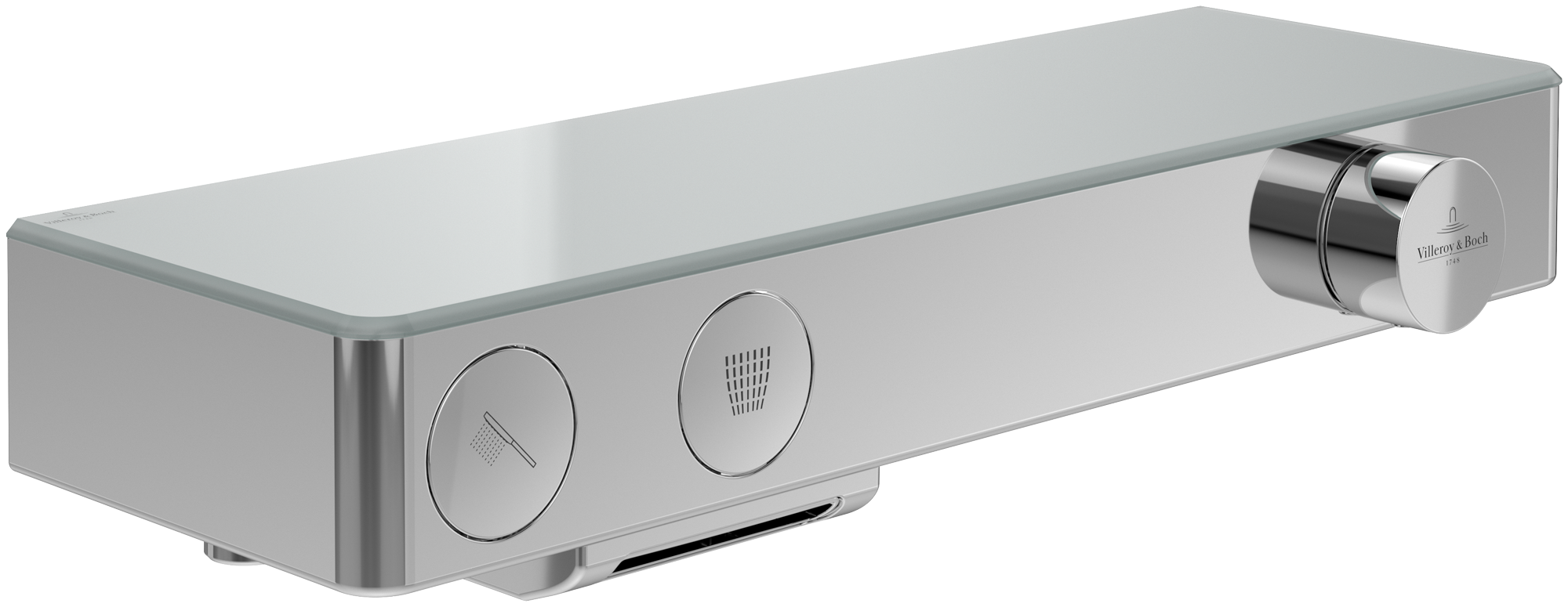 Villeroy & Boch Universal Taps & Fittings Badewannenthermostat,für Badewanne, Eckig, Chrom