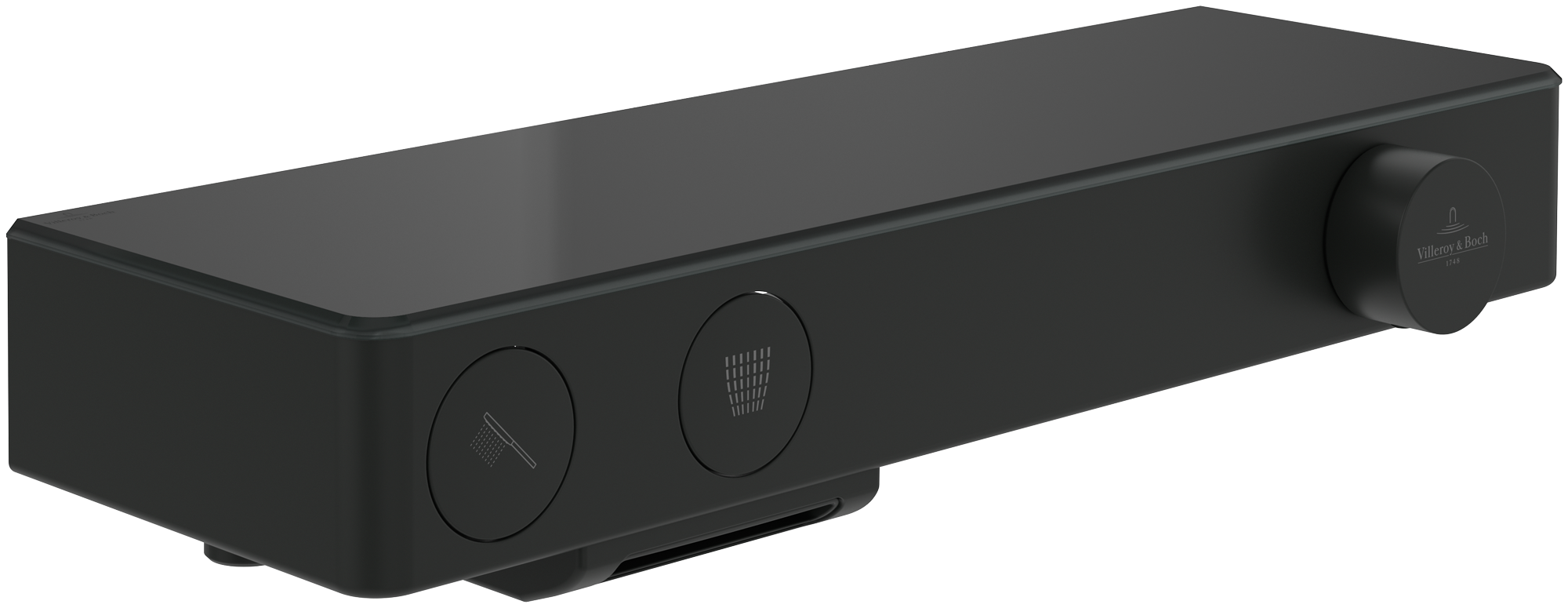 Villeroy & Boch Universal Taps & Fittings Badewannenthermostat,für Badewanne, Eckig, Matt Black