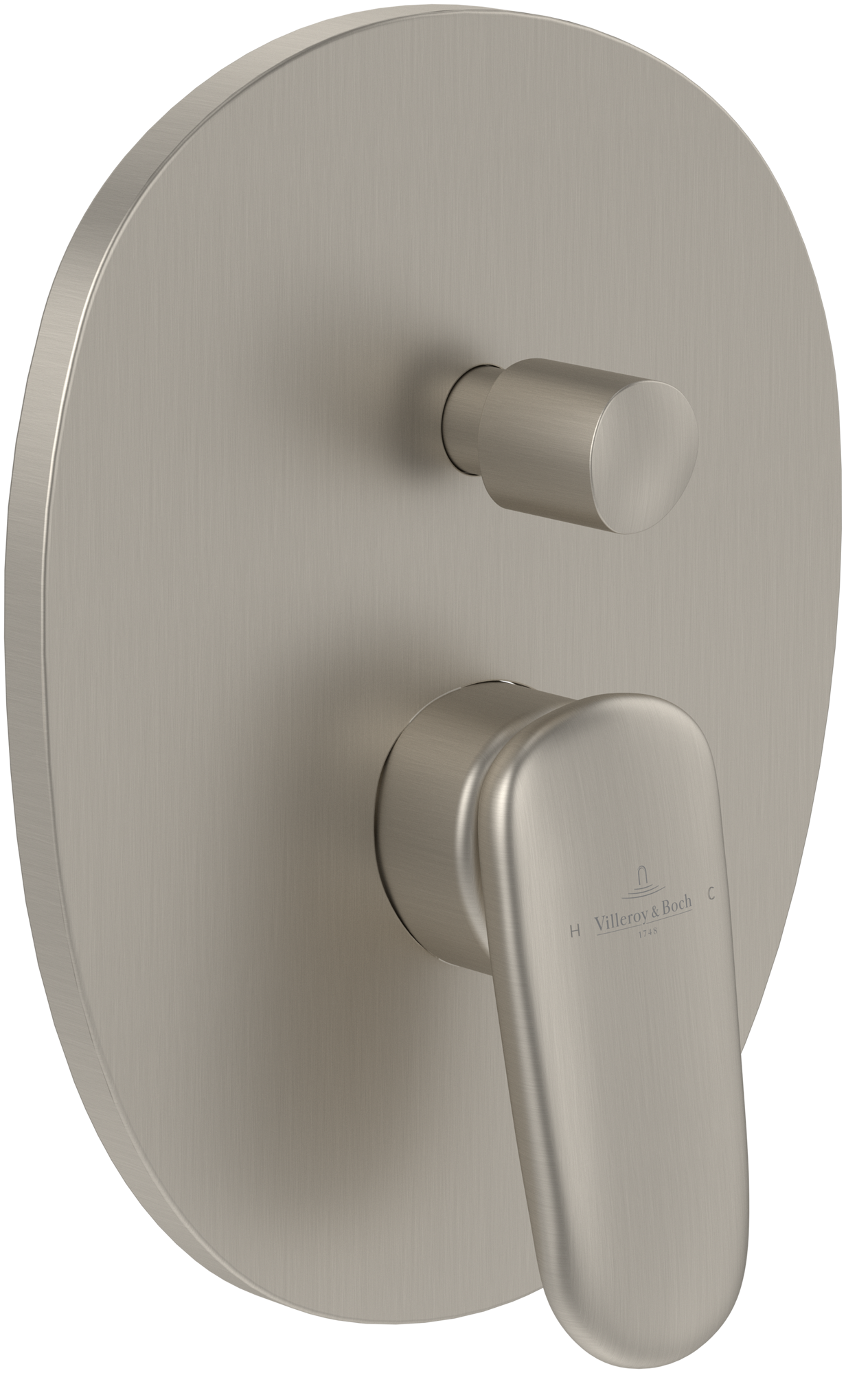 Villeroy & Boch Antao Concealed single-lever bath / shower mixer , Brushed Nickel Matt