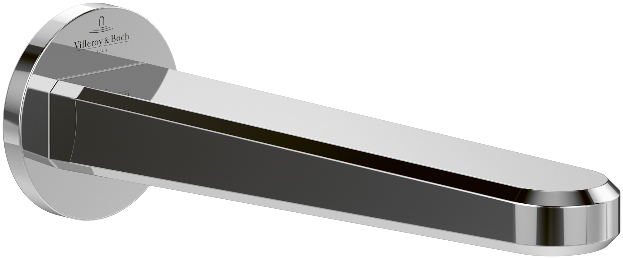 Villeroy & Boch Vea Badewannenrandauslauf, Chrom