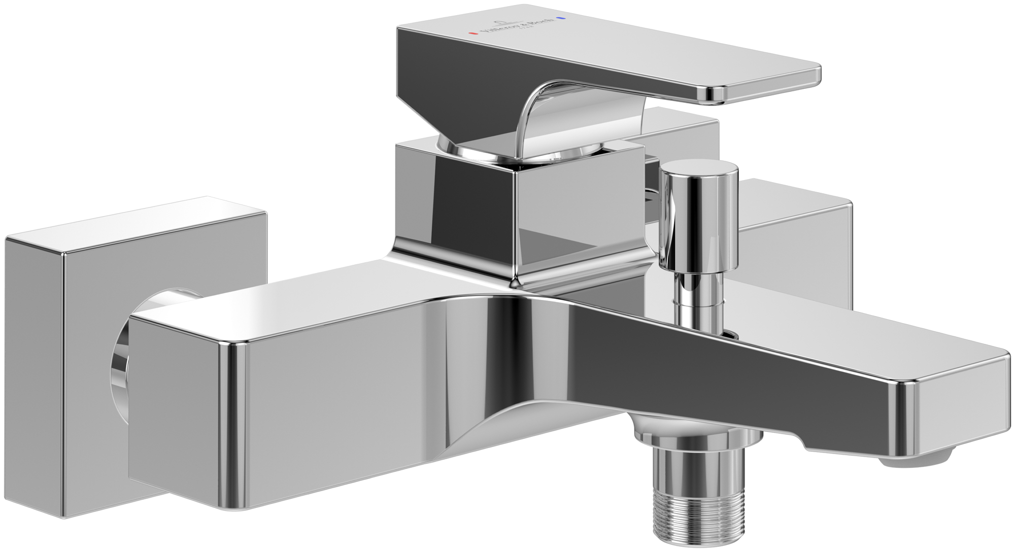 Villeroy & Boch Architectura Square Single-lever bath & shower mixer, Chrome