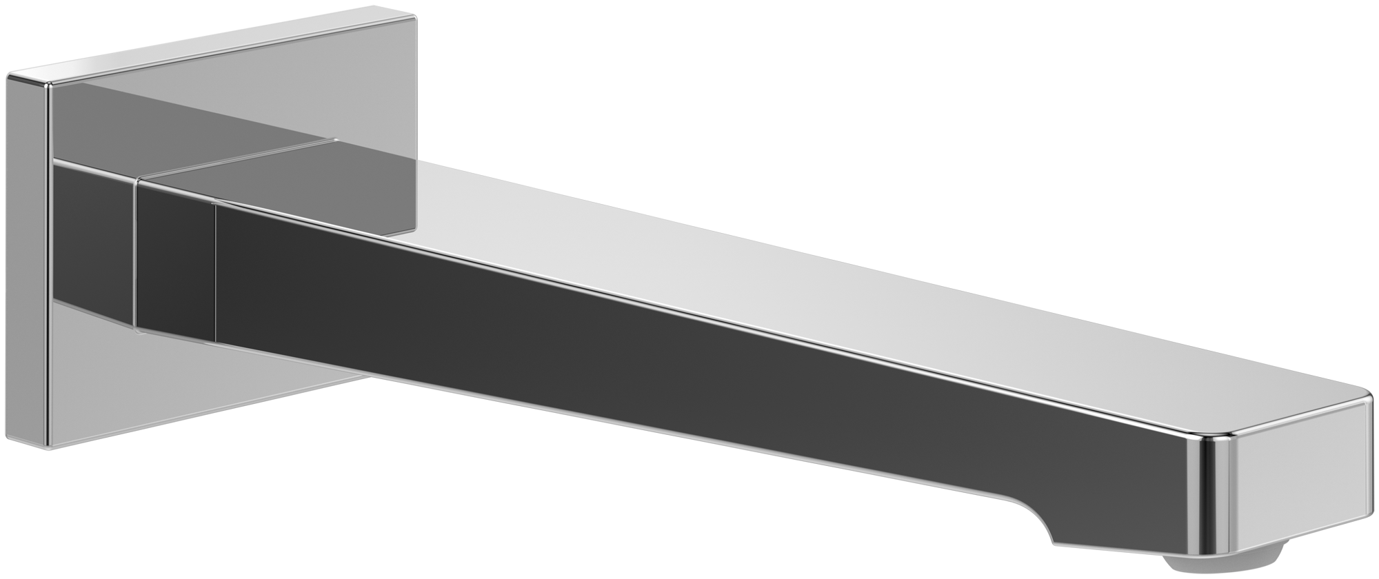 Villeroy & Boch Architectura Square Badewannenauslauf, für Wandmontage, Chrom