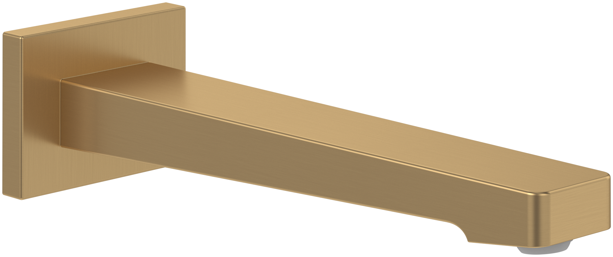 Villeroy & Boch Architectura Square Badewannenauslauf, für Wandmontage, Brushed Gold