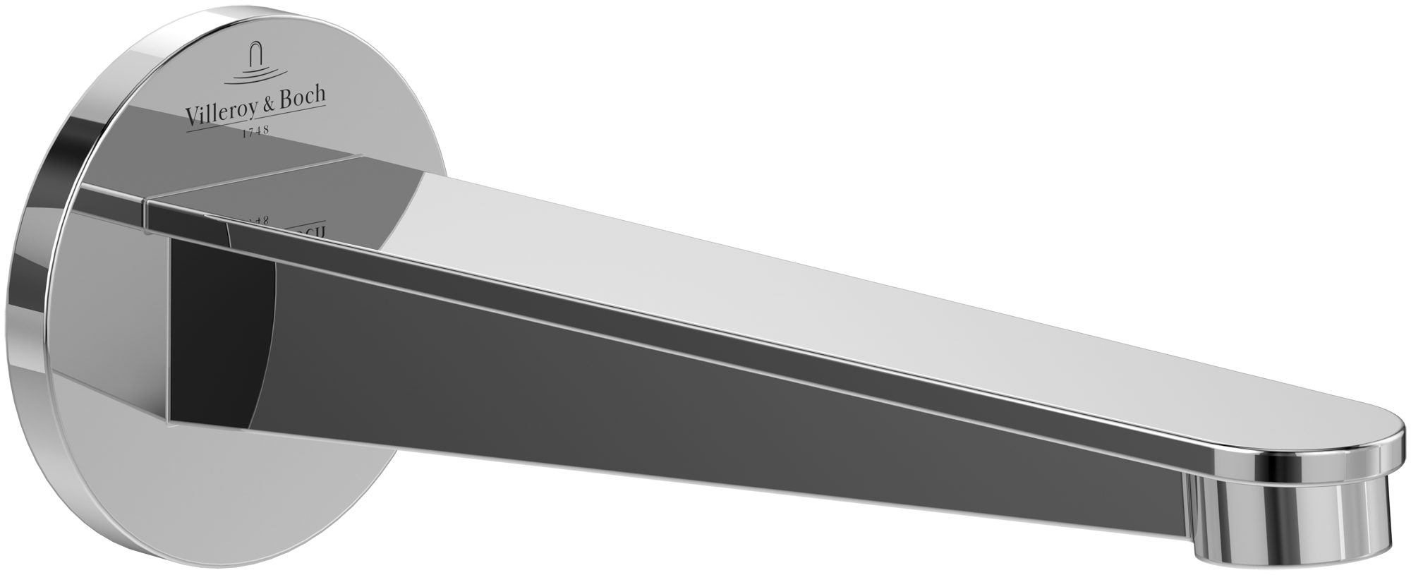 Villeroy & Boch Conum Bath spout , for wall-mounted, Chrome