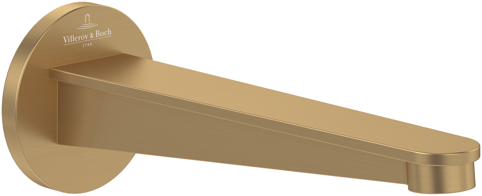 Villeroy & Boch Conum Bath spout , for wall-mounted, Brushed Gold