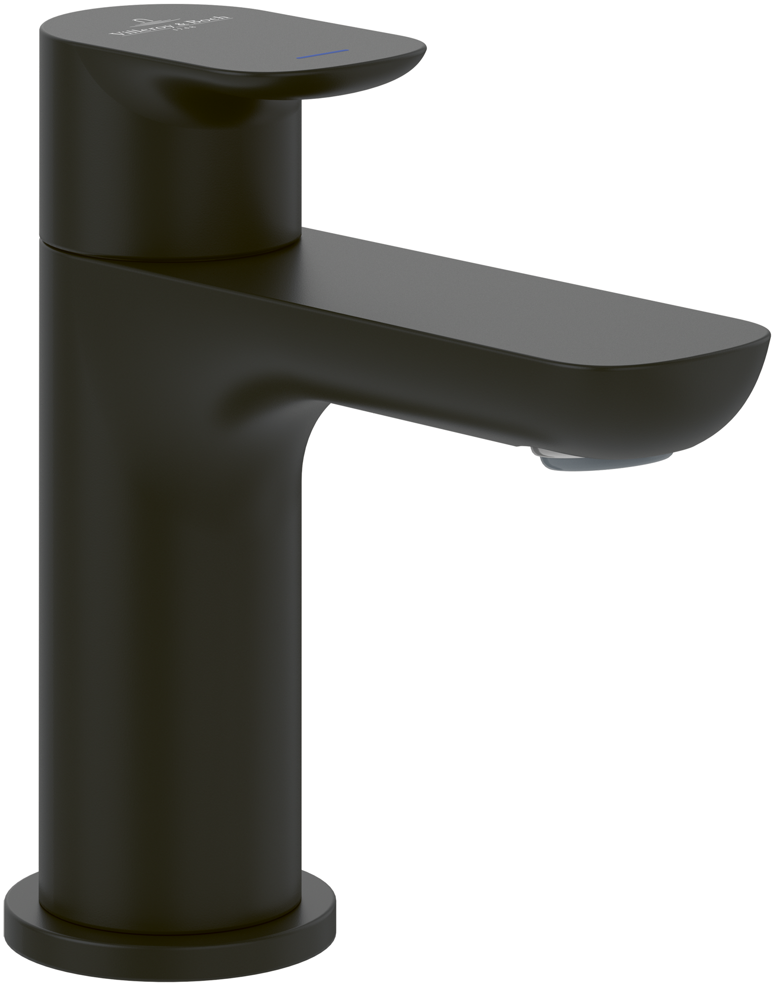 Villeroy & Boch O.novo Rubinetto acqua fredda, Senza piletta di scarico a saltarello, Matt Black