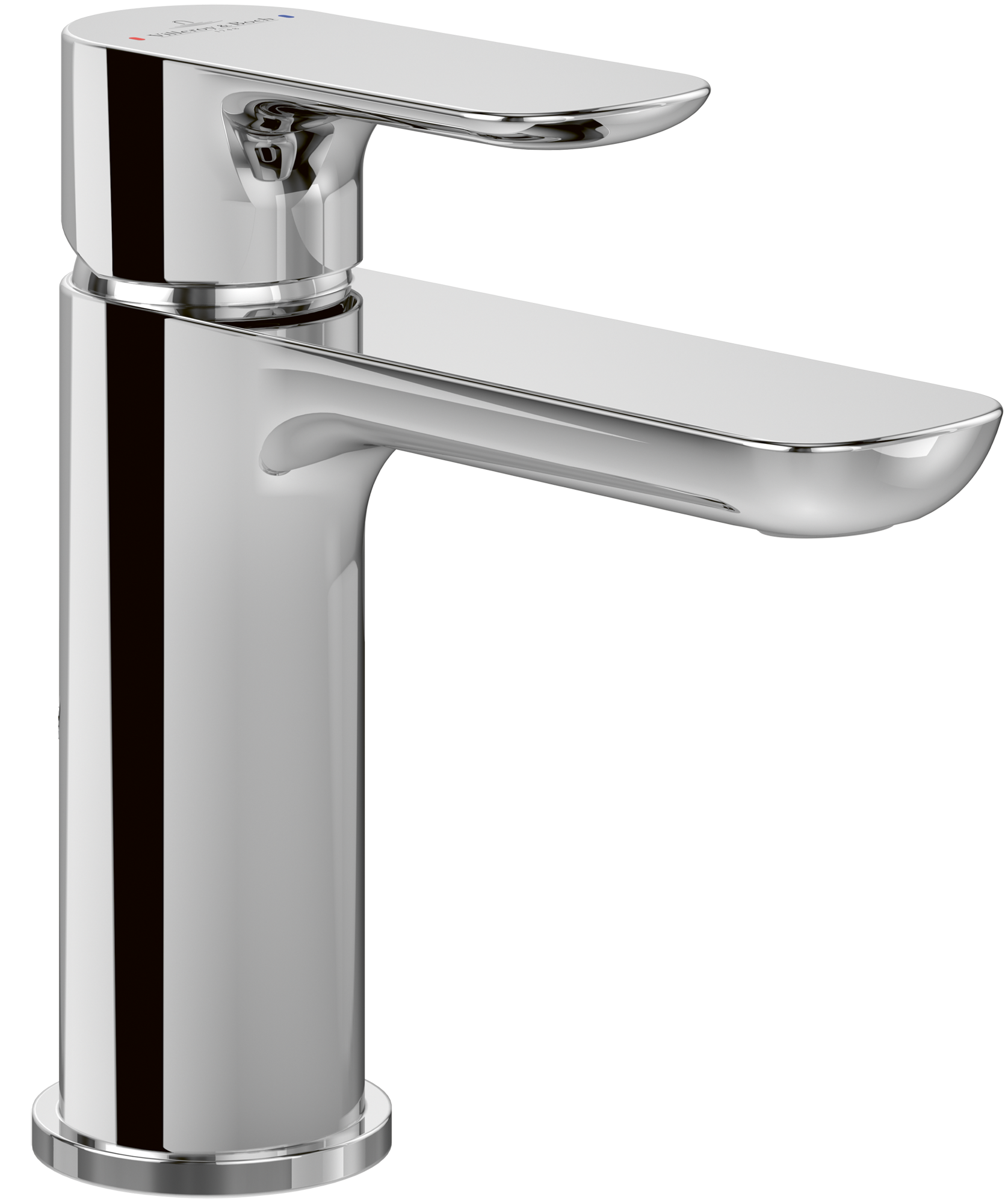 Villeroy & Boch O.novo Single-lever basin mixer, Without waste, Chrome