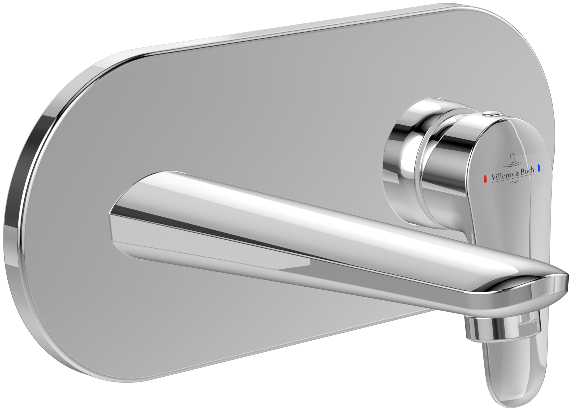 Villeroy & Boch O.novo Start Single-lever basin mixer, With push-open waste, Chrome