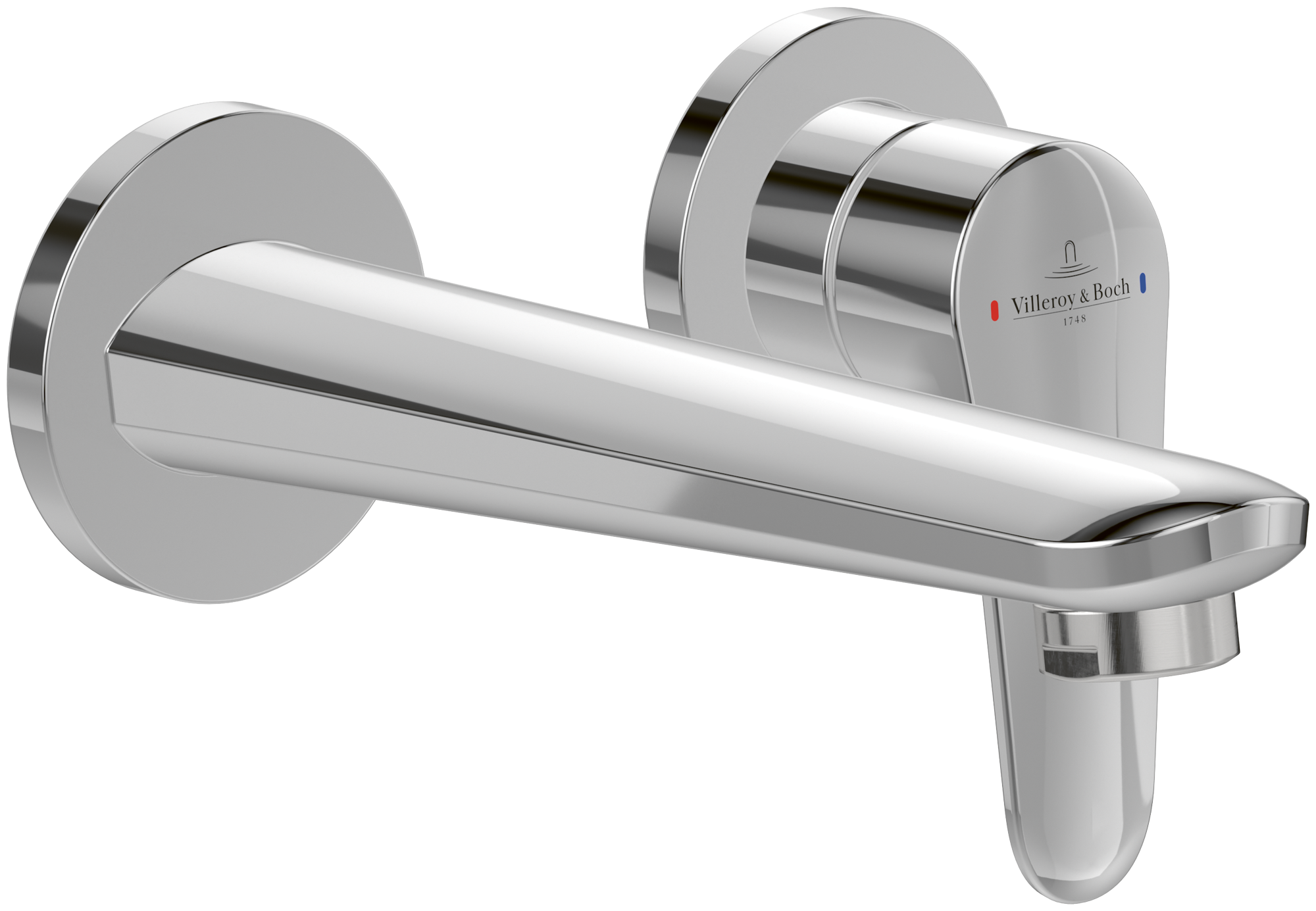 Villeroy & Boch O.novo Start Single-lever basin mixer, With push-open waste, Chrome