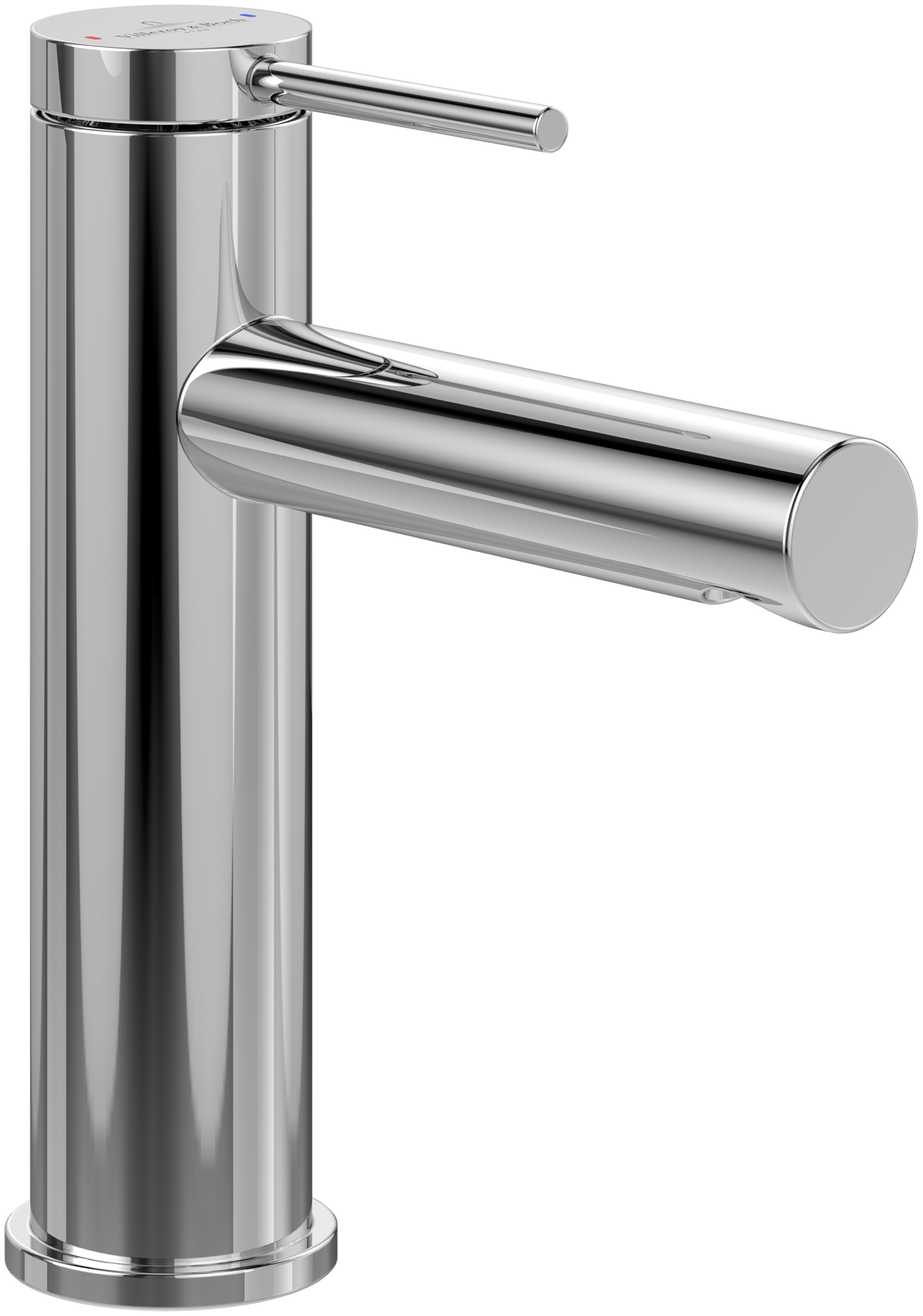 Villeroy & Boch Loop & Friends Single-lever basin mixer, With push/pull rod lever and pop-up waste, Chrome