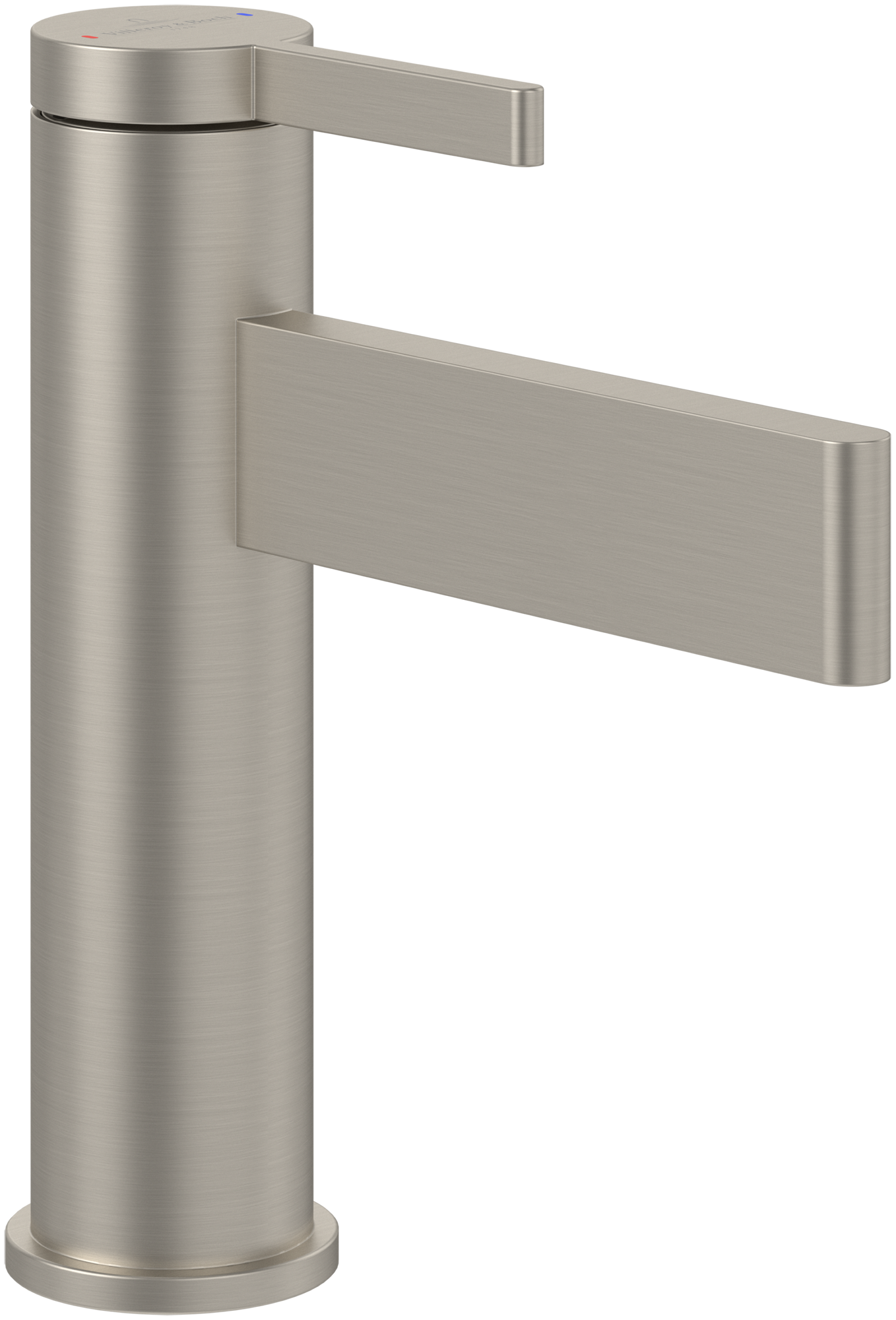 Villeroy & Boch Dawn Single-lever basin mixer, Without waste, Brushed Nickel Matt