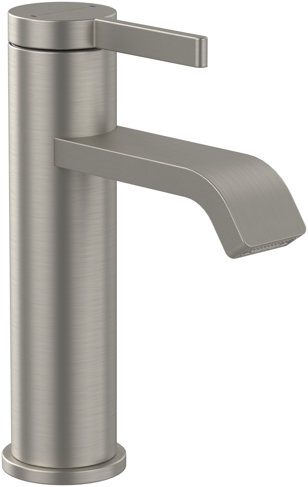 Villeroy & Boch Dawn Single-lever basin mixer, Without waste, Brushed Nickel Matt