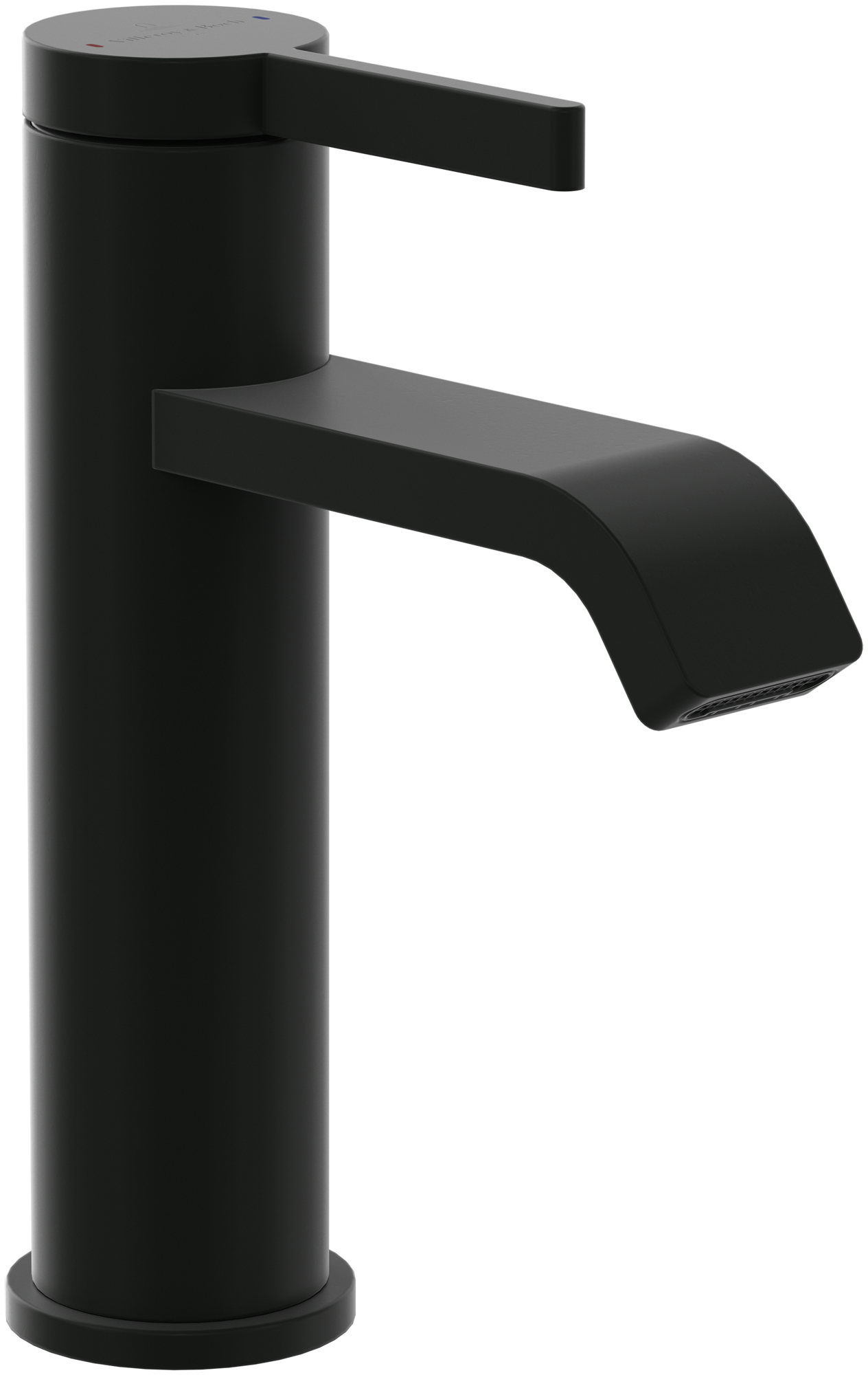 Villeroy & Boch Dawn Single-lever basin mixer, Without waste, Matt Black