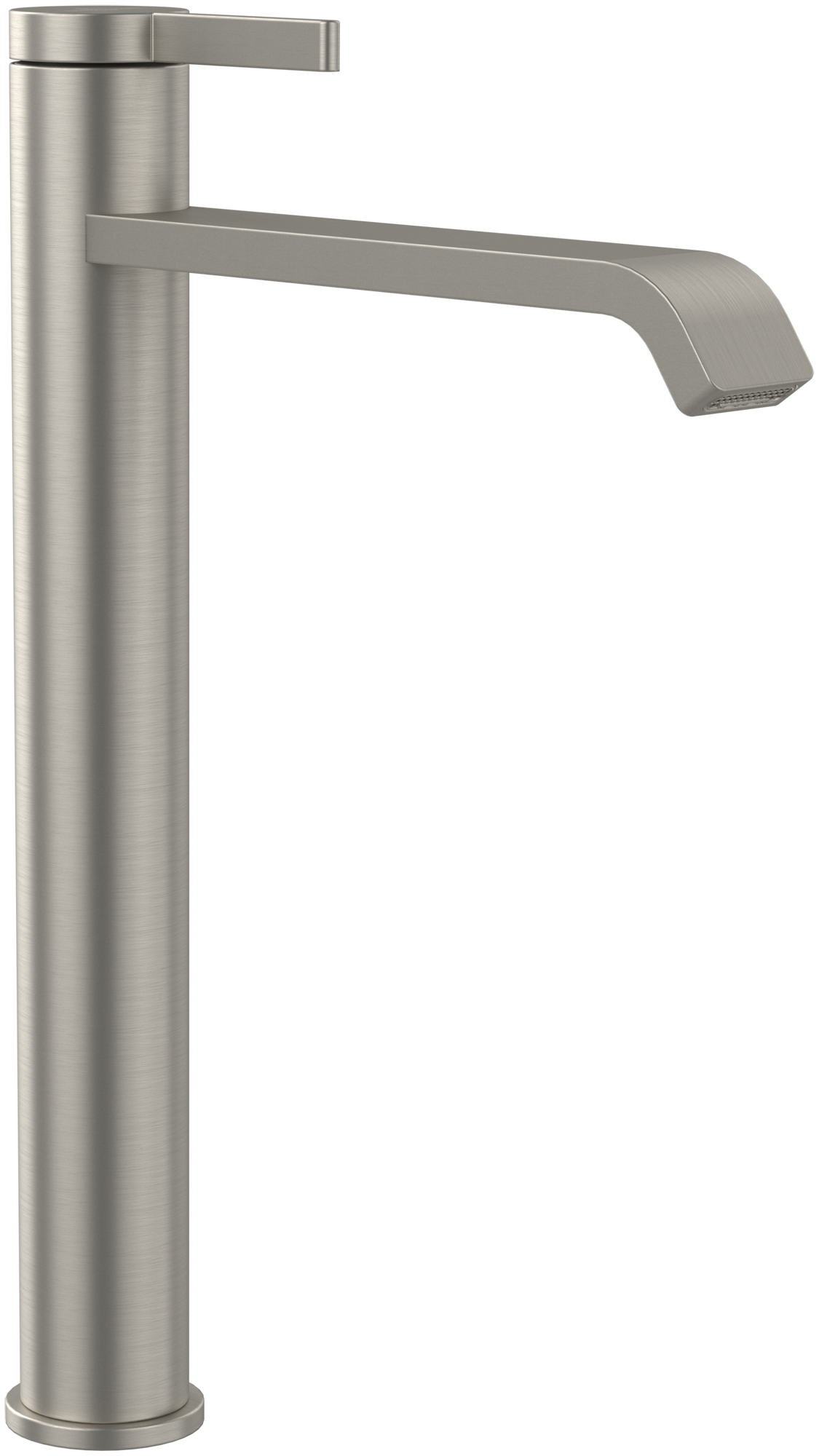 Villeroy & Boch Dawn Tall single-lever basin mixer, Without waste, Brushed Nickel Matt