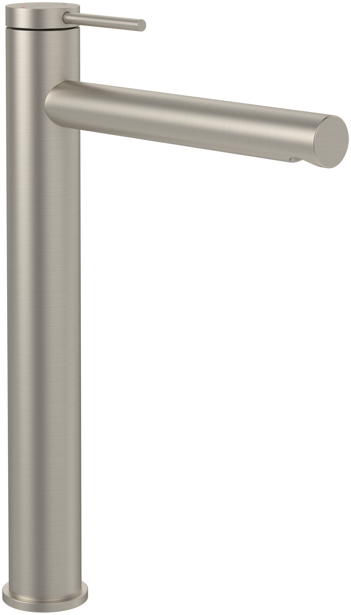 Villeroy & Boch Loop & Friends Tall single-lever basin mixer, Without waste, Brushed Nickel Matt