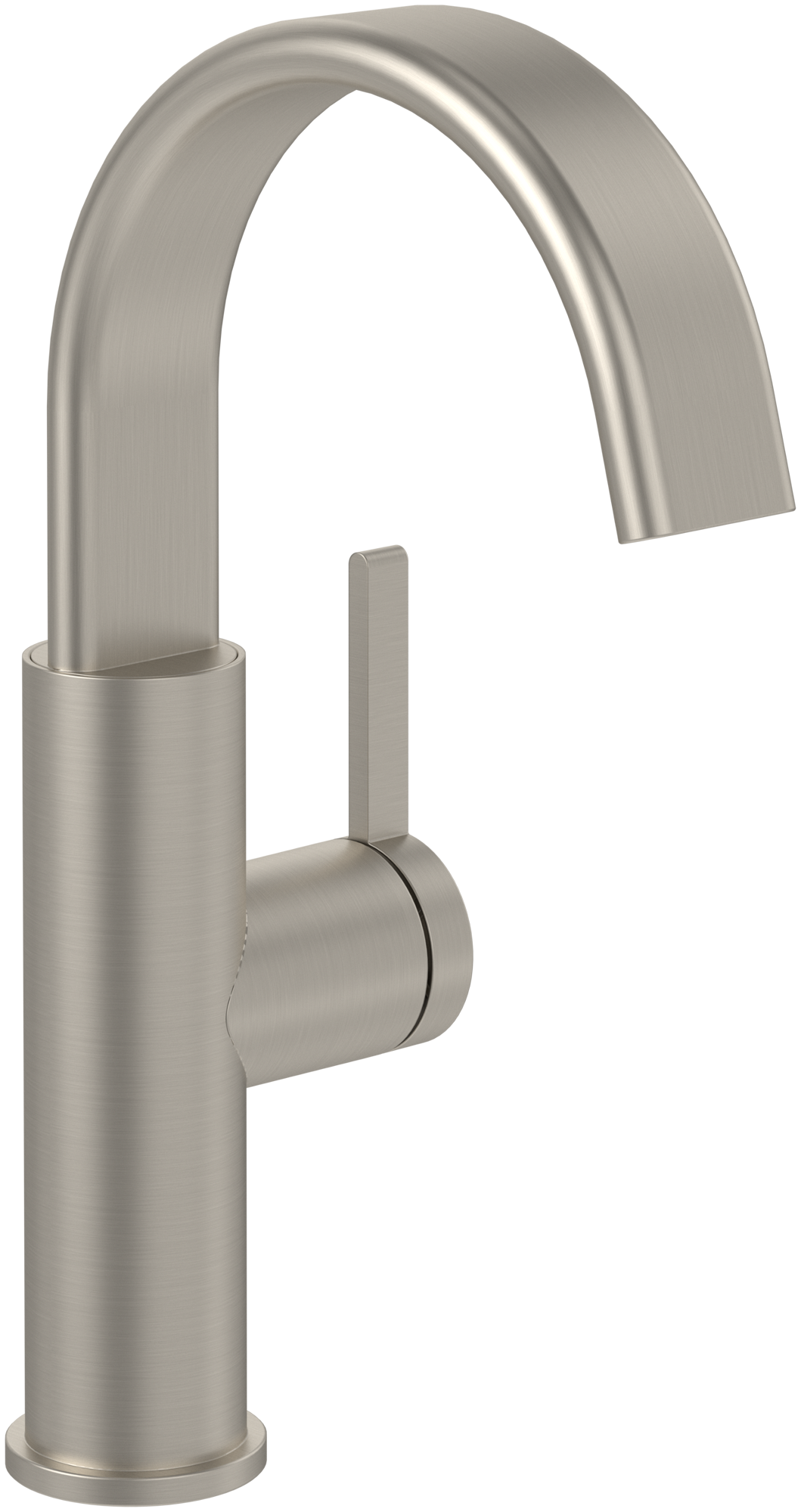 Villeroy & Boch Dawn Basin mixer with side-lever, Without waste, Brushed Nickel Matt