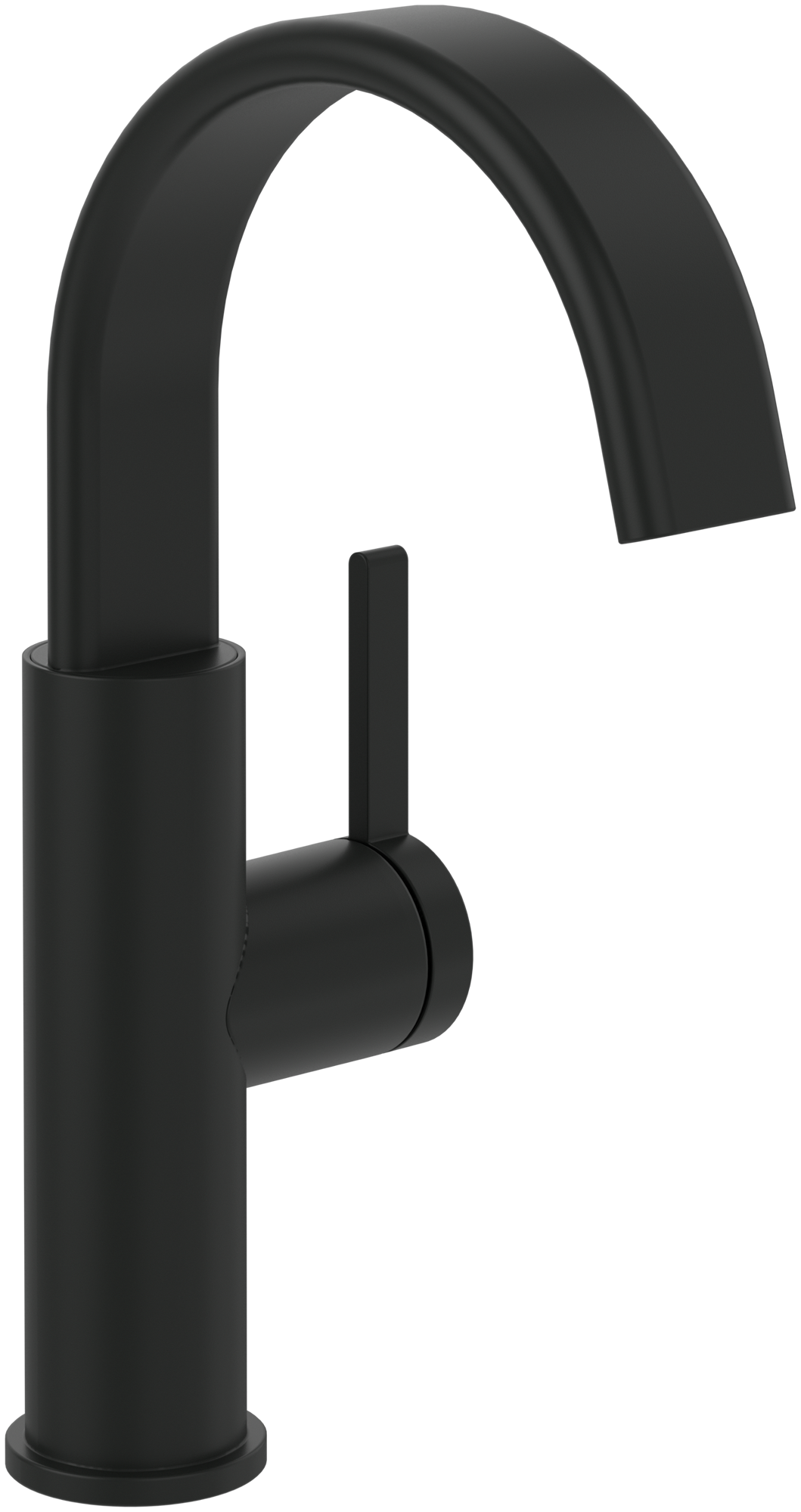 Villeroy & Boch Dawn Basin mixer with side-lever, Without waste, Matt Black