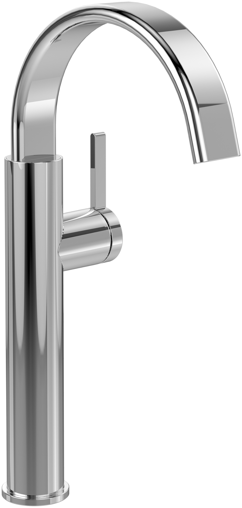 Villeroy & Boch Dawn Tall basin mixer with side-lever, Without waste, Chrome