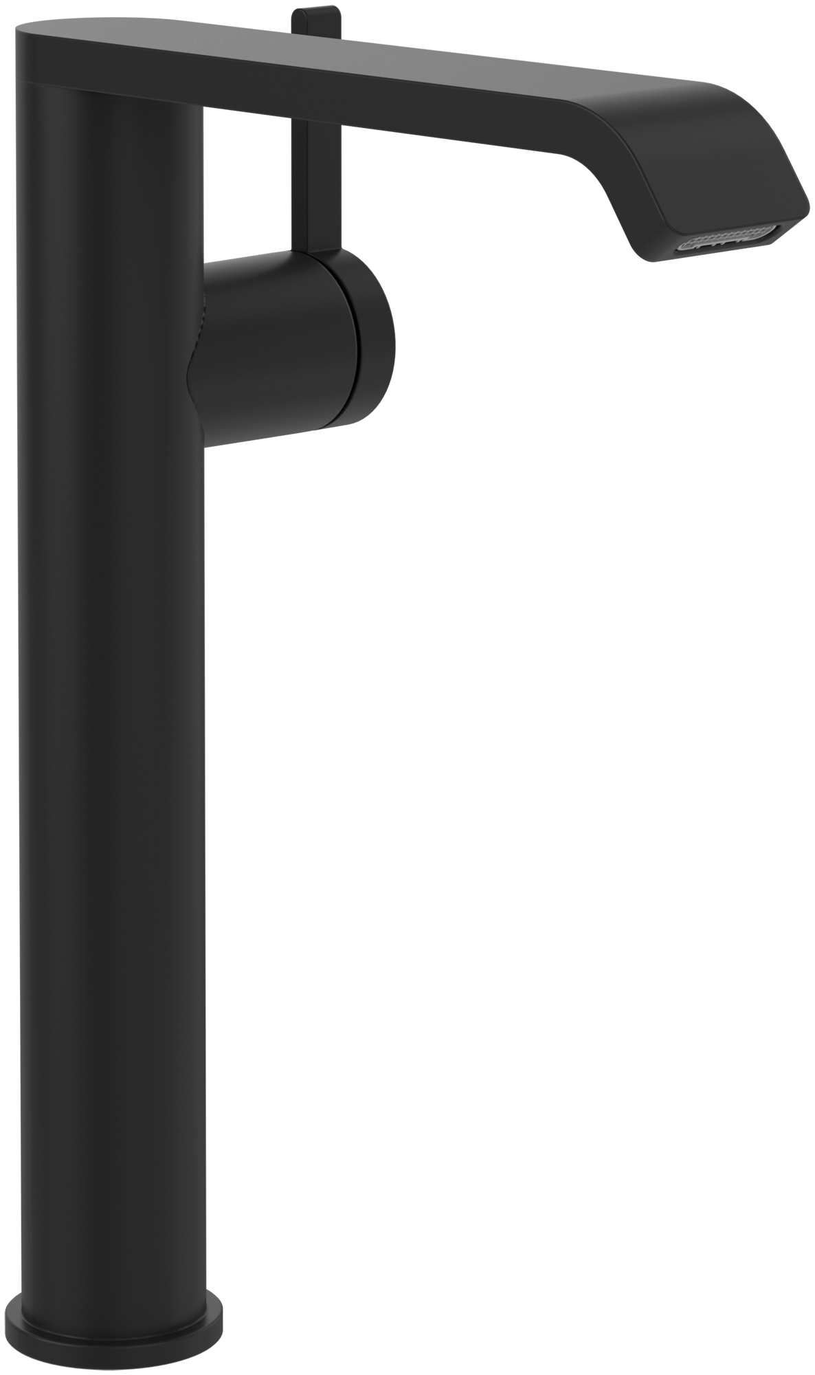 Villeroy & Boch Dawn Tall basin mixer with side-lever, Without waste, Matt Black