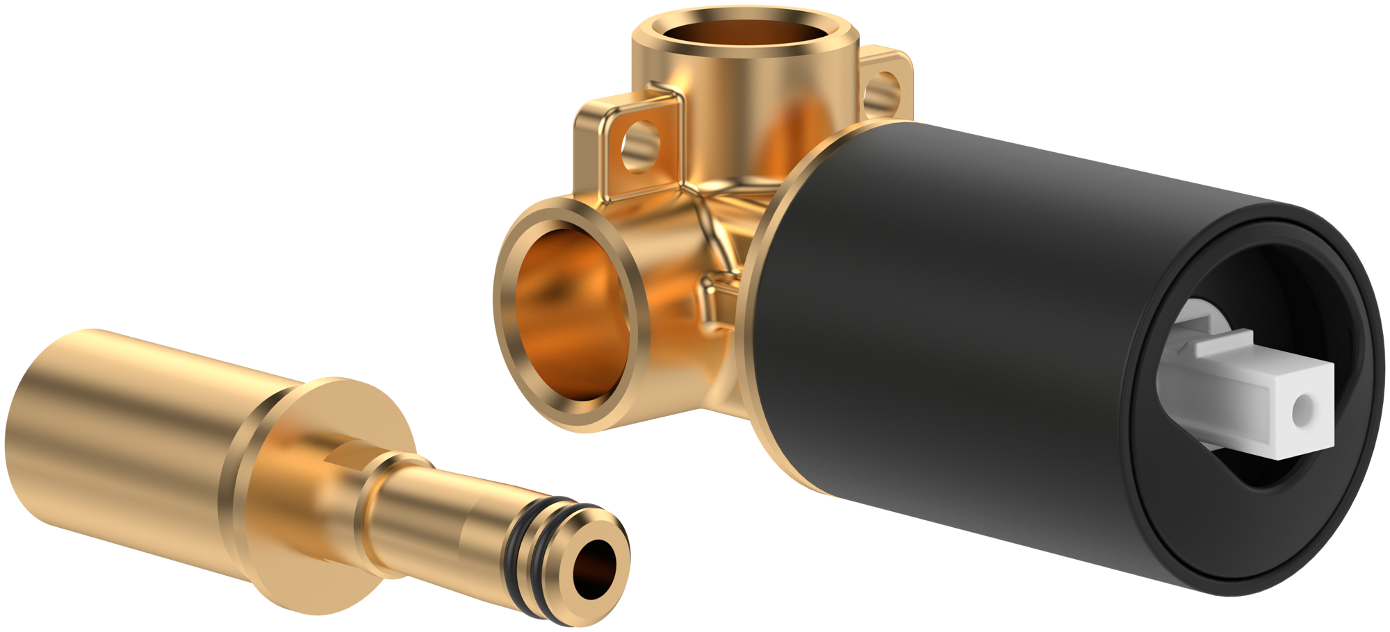 Villeroy & Boch Loop & Friends Universal concealed installation unit for single-lever mixer,for wall-mounted, Round, Matt Black