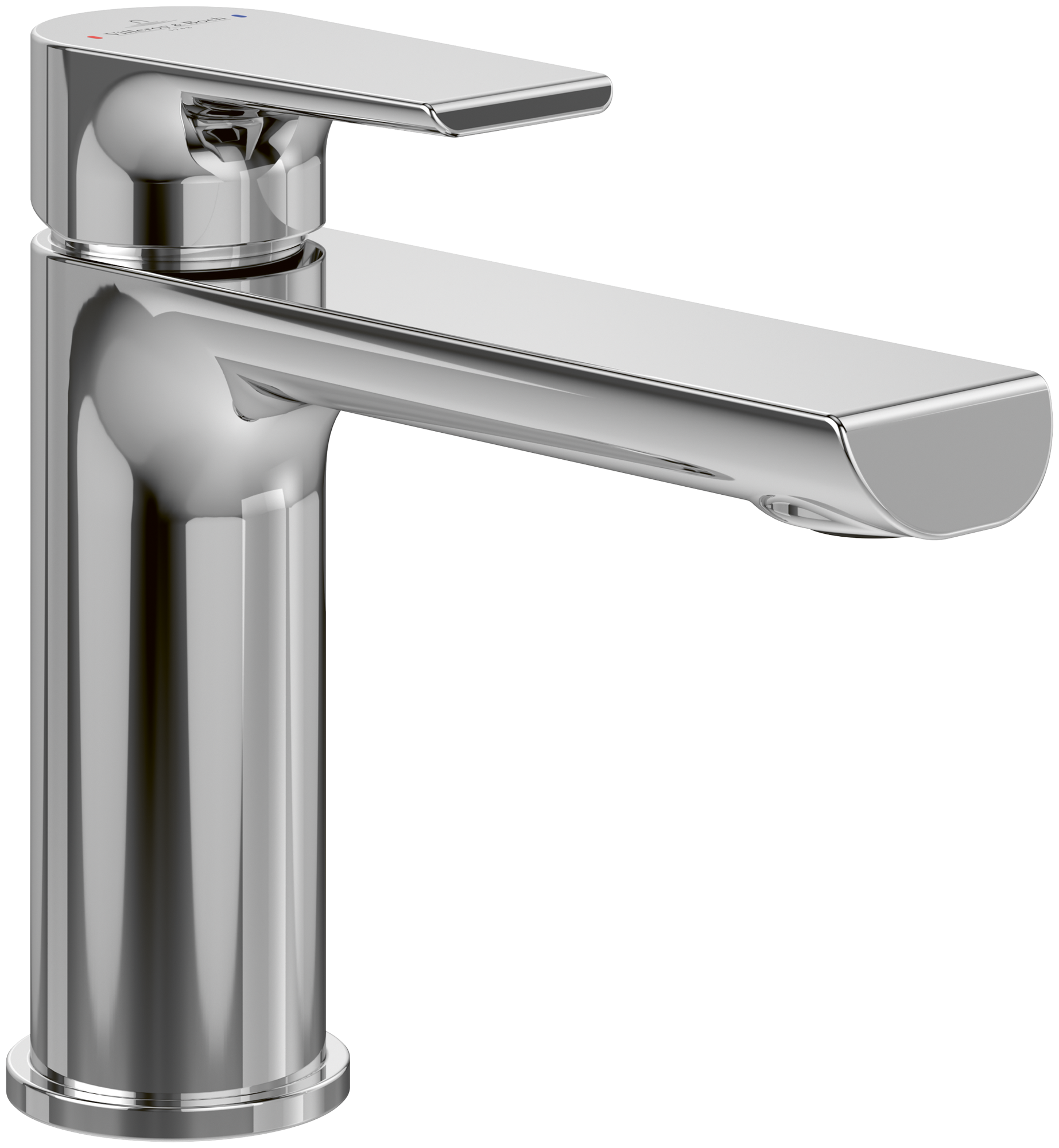 Villeroy & Boch Liberty Single-lever basin mixer, With push/pull rod lever and pop-up waste, Chrome