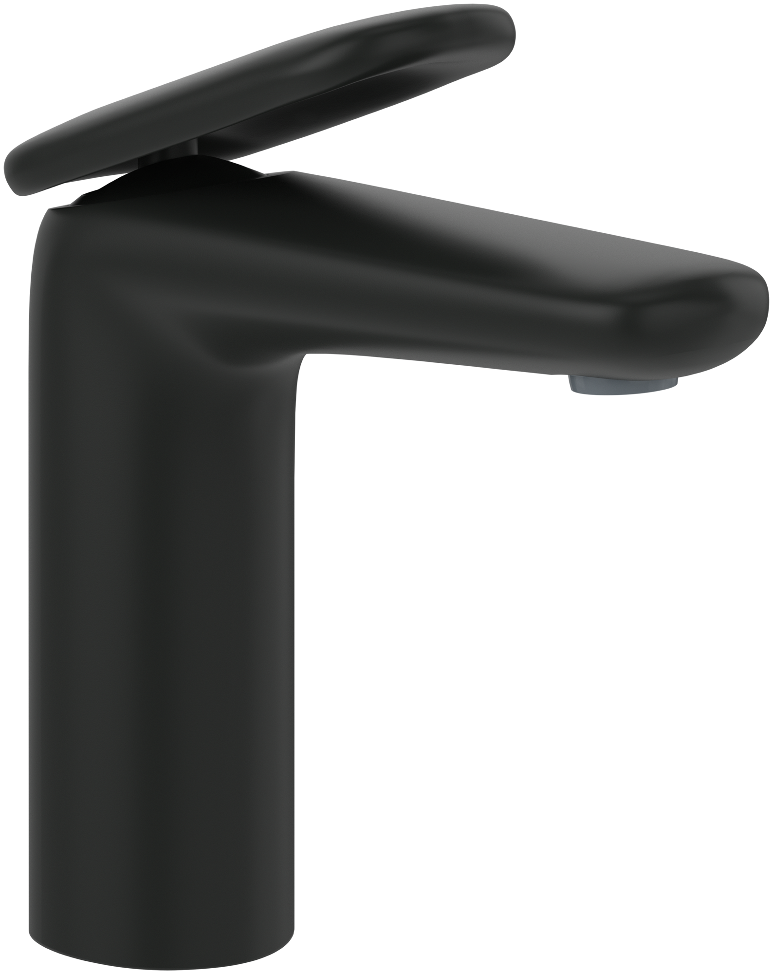 Villeroy & Boch Antao Single-lever basin mixer, With push-open waste, Matt Black