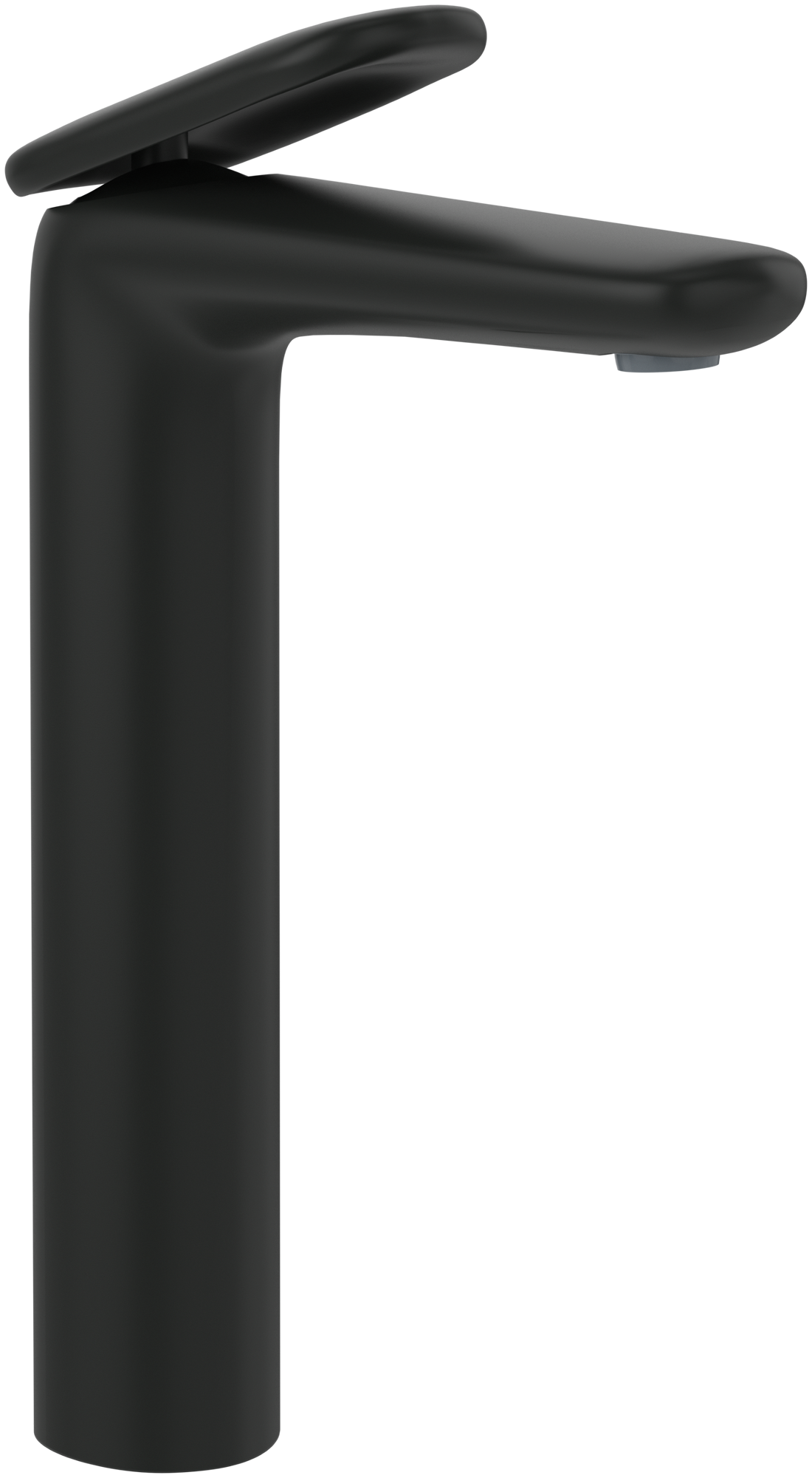 Villeroy & Boch Antao Tall single-lever basin mixer, With push-open waste, Matt Black