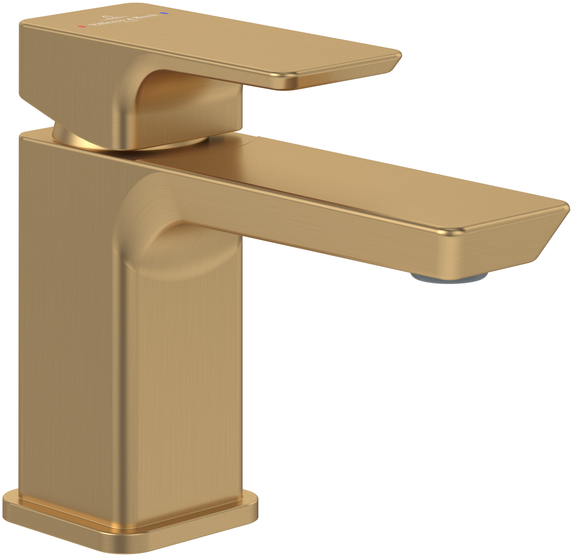 Villeroy & Boch Subway 3.0 Single-lever basin mixer, Without waste, Brushed Gold