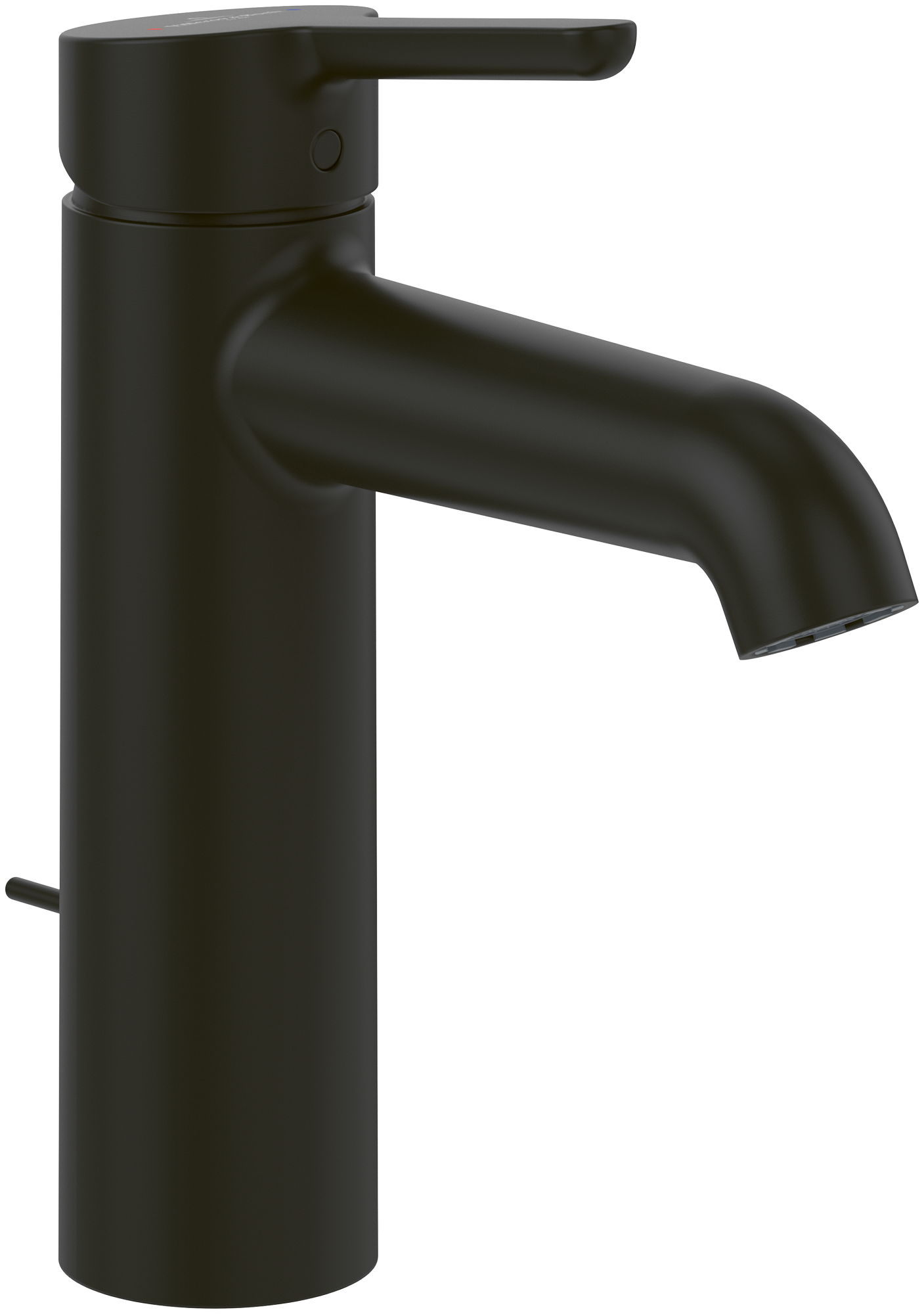 Villeroy & Boch Skyla Einhebel-Waschtischarmatur, Mit Zugstangen- Ablaufgarnitur, Matt Black