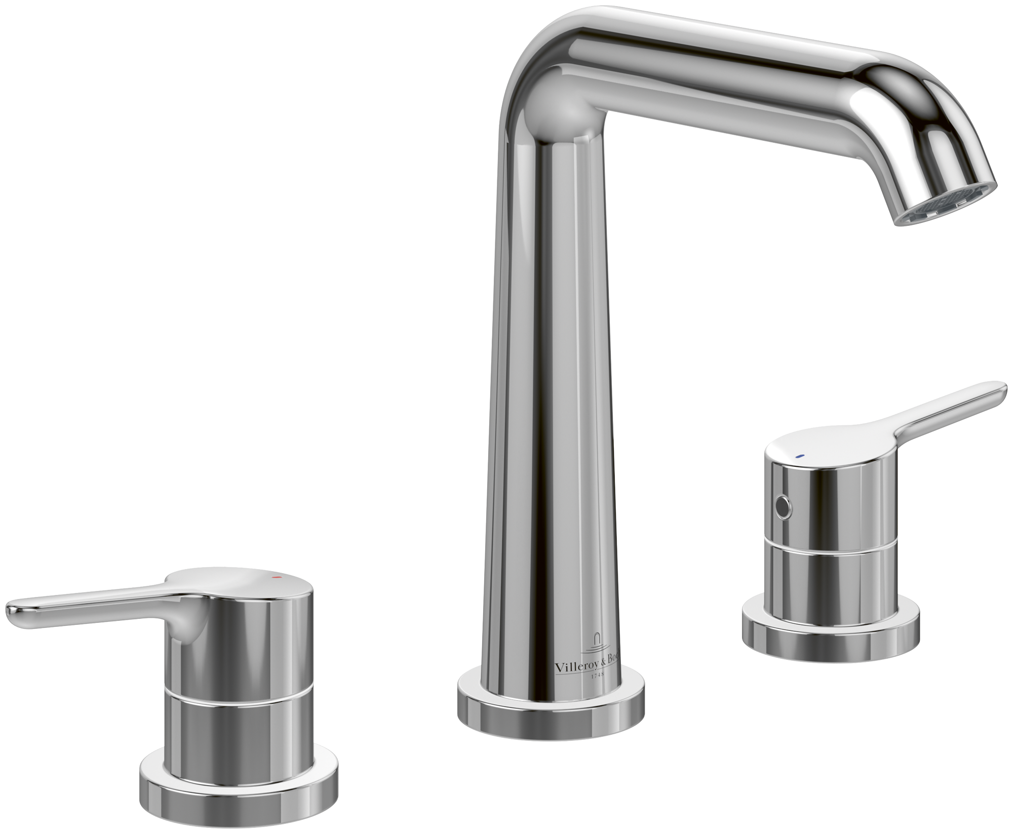 Villeroy & Boch Skyla Three-hole basin mixer, Without waste, Chrome