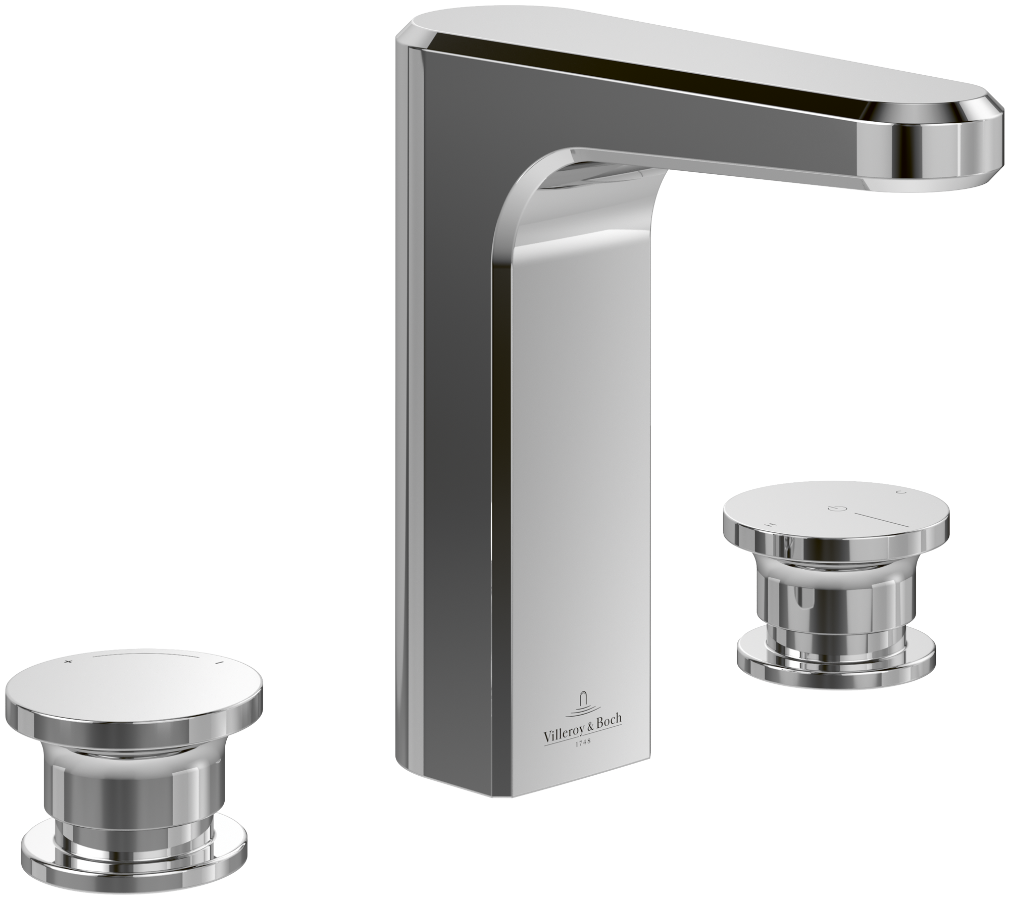 Villeroy & Boch Vea Einhebel-Waschtischarmatur, Ohne Ablaufgarnitur, Chrom