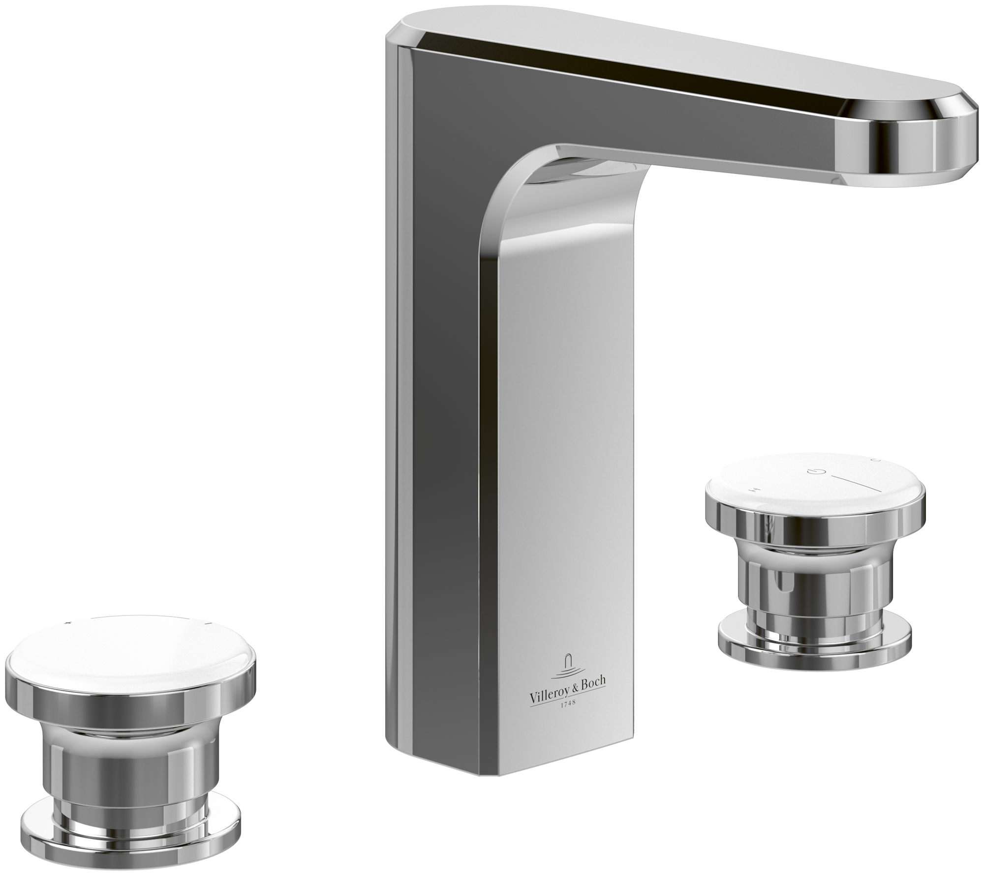 Villeroy & Boch Vea Einhebel-Waschtischarmatur, Ohne Ablaufgarnitur, Chrom