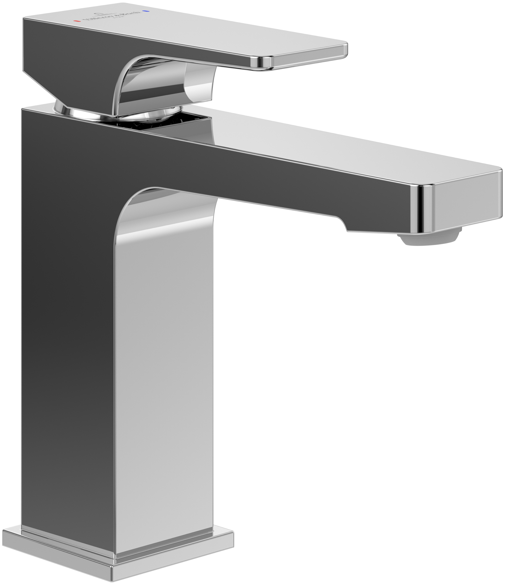 Villeroy & Boch Architectura Square Einhebel-Waschtischarmatur, Ohne Ablaufgarnitur, Chrom